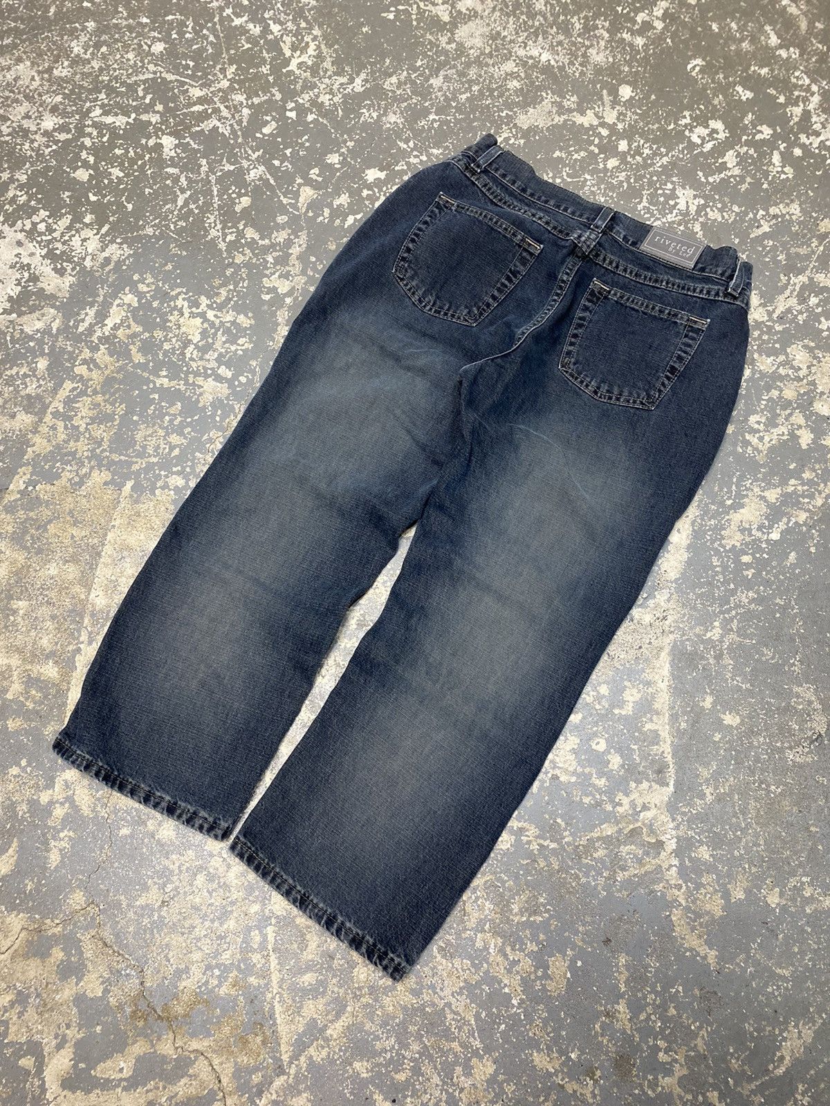 Lee × Vintage Vintage Lee Riveted Baggy Denim Jean Pants USA Size 28" / US 6 / IT 42 - 2 Thumbnail
