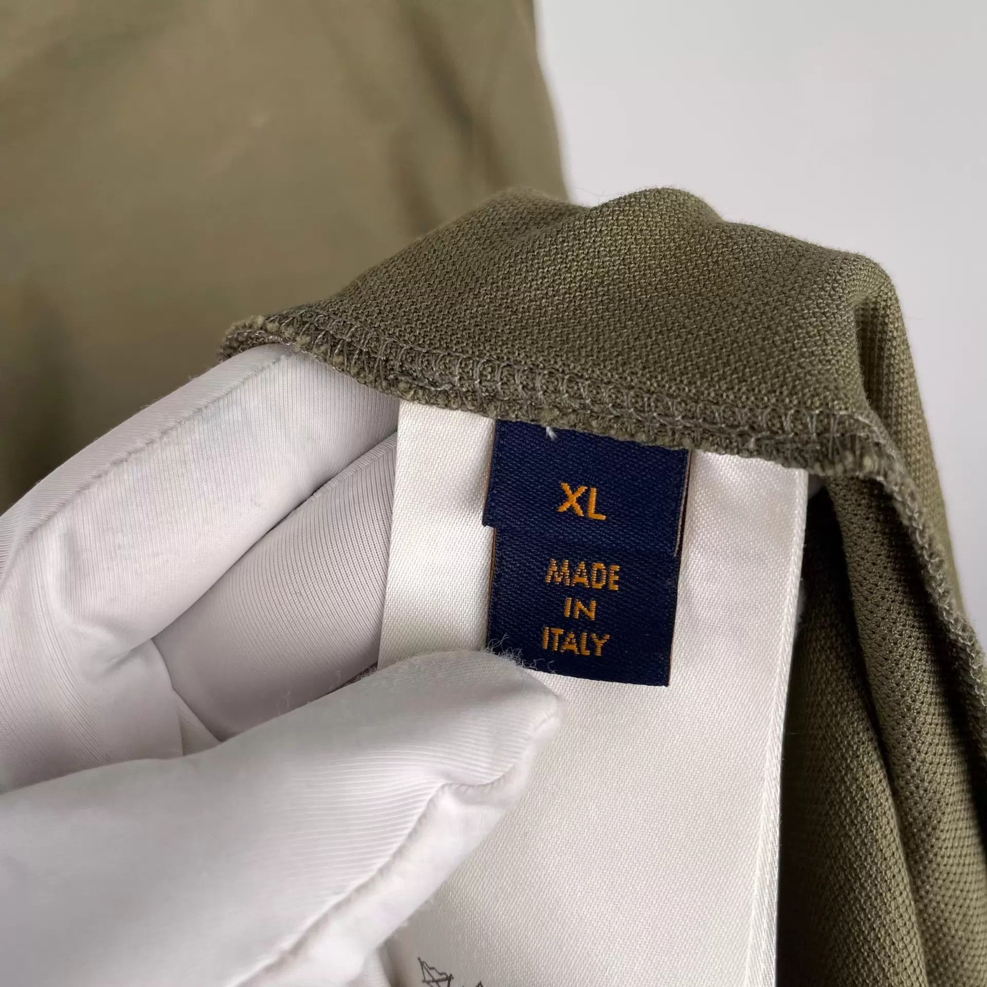 Louis Vuitton LV Polo Short Sleeve Olive Green XL Size US XL / EU 56 / 4 - 4 Thumbnail