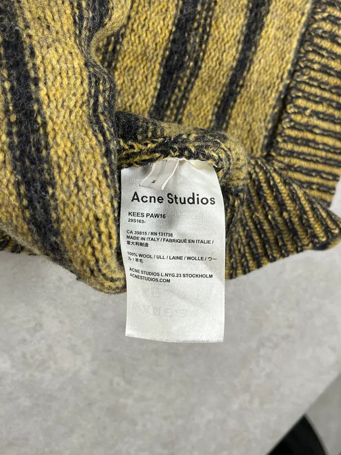 Acne Studios AW2016 Acne Studios Yellow Striped Sweater Size US M / EU 48-50 / 2 - 8 Thumbnail