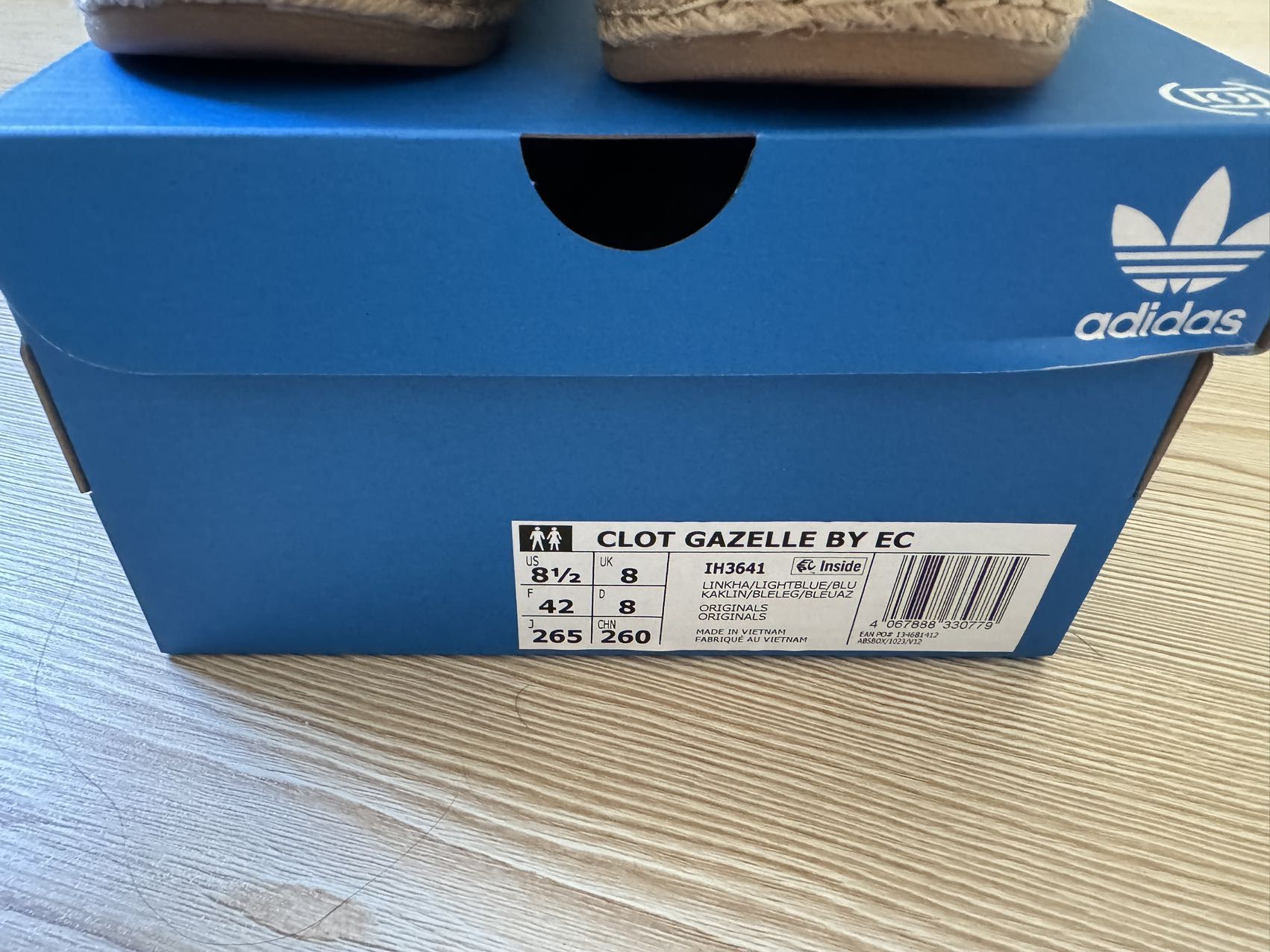 Adidas × CLOT Adidas Gazelle CLOT Linen Khaki US 8.5/ EU42 Size US 8.5 / EU 41-42 - 12 Thumbnail