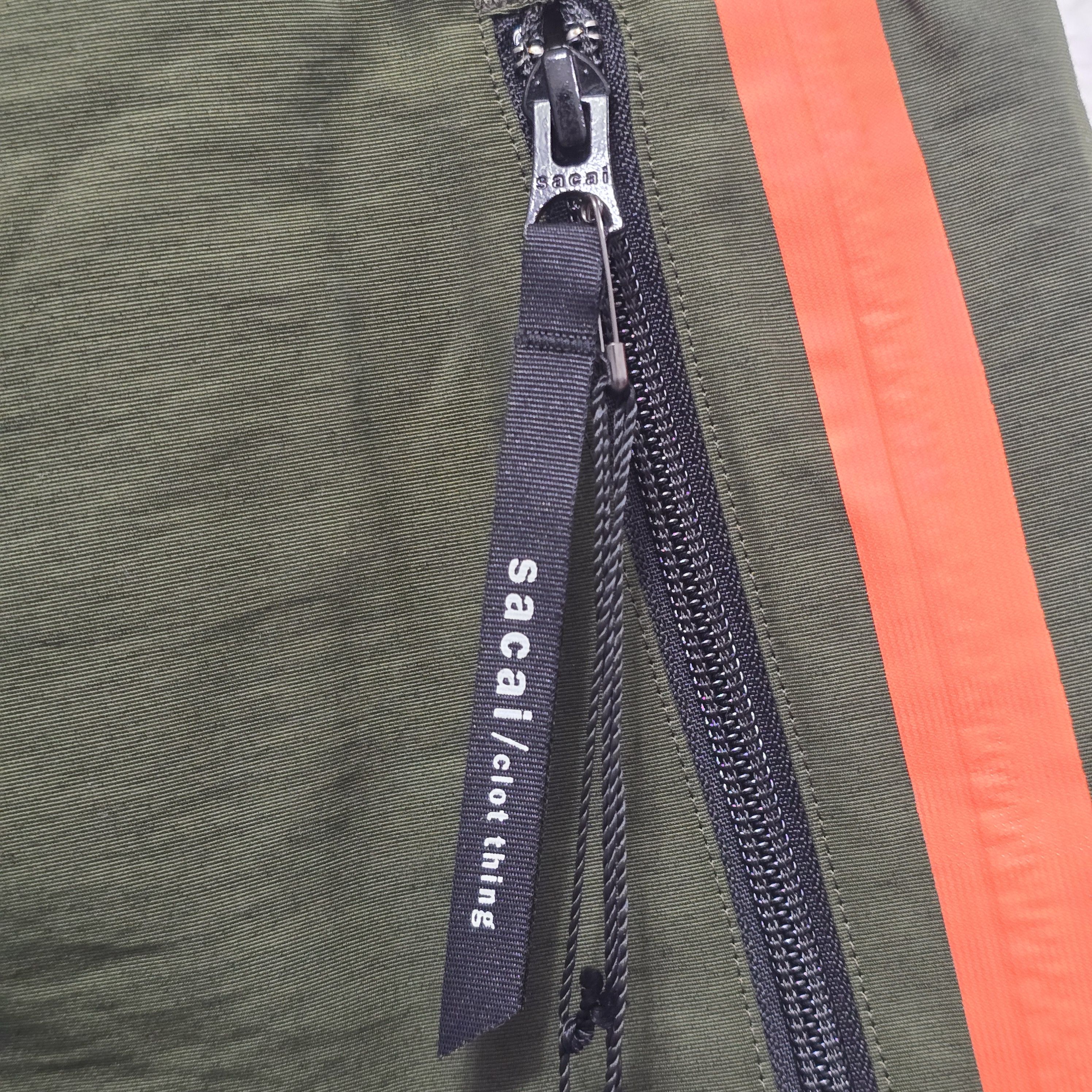 CLOT × Nike × Sacai Olive green joggers Size US 34 / EU 50 - 3 Thumbnail