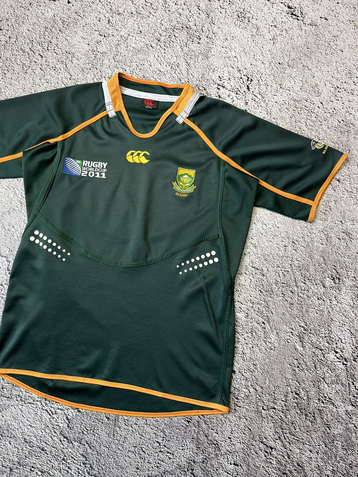 Canterbury of New Zealand Canterbury South Africa Rugby Jersey 2011 World Cup Shirt XL Size US XL / EU 56 / 4 - 4 Thumbnail