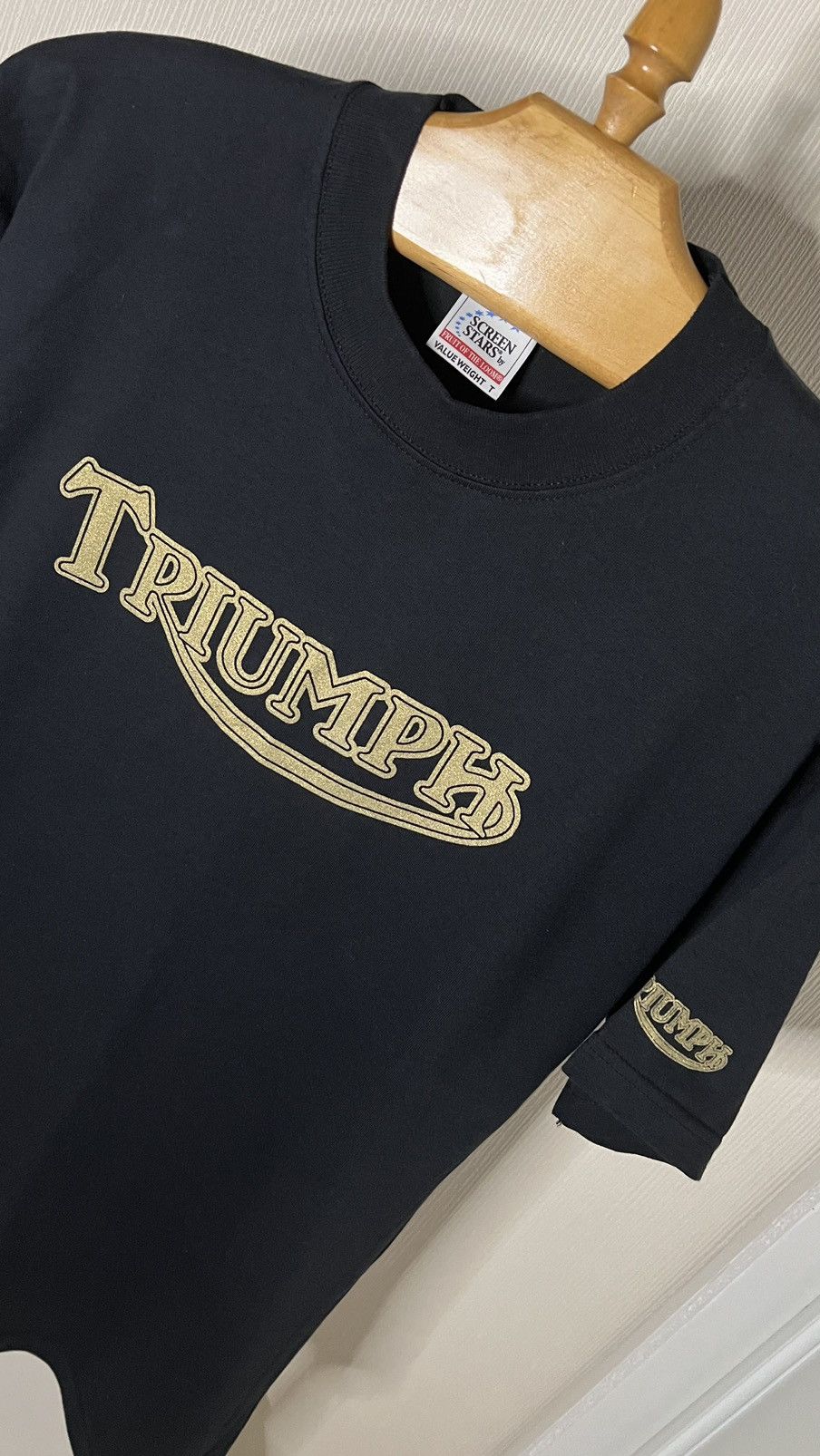 Vintage Rare‼️Triumph motorcycles screen stars t shirt Size US L / EU 52-54 / 3 - 3 Thumbnail