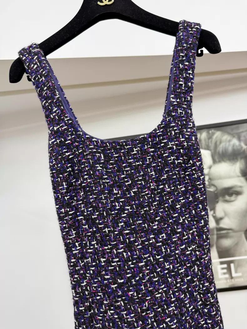 Chanel Chanel Tweed braided dress Size XS / US 0-2 / IT 36-38 - 2 Thumbnail