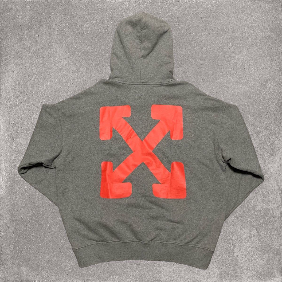 Off-White Off White Large Emotion Arrow Skate Grey Hoodie Virgil Abloh Size US M / EU 48-50 / 2 - 1 Thumbnail