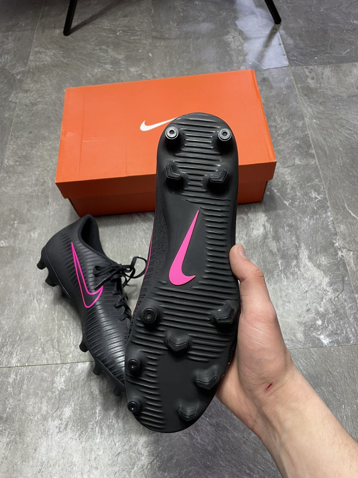 Nike New Nike Mercurial Vortex III FG Soccer Cleats Black Pink Size US 11 / EU 44 - 14 Thumbnail