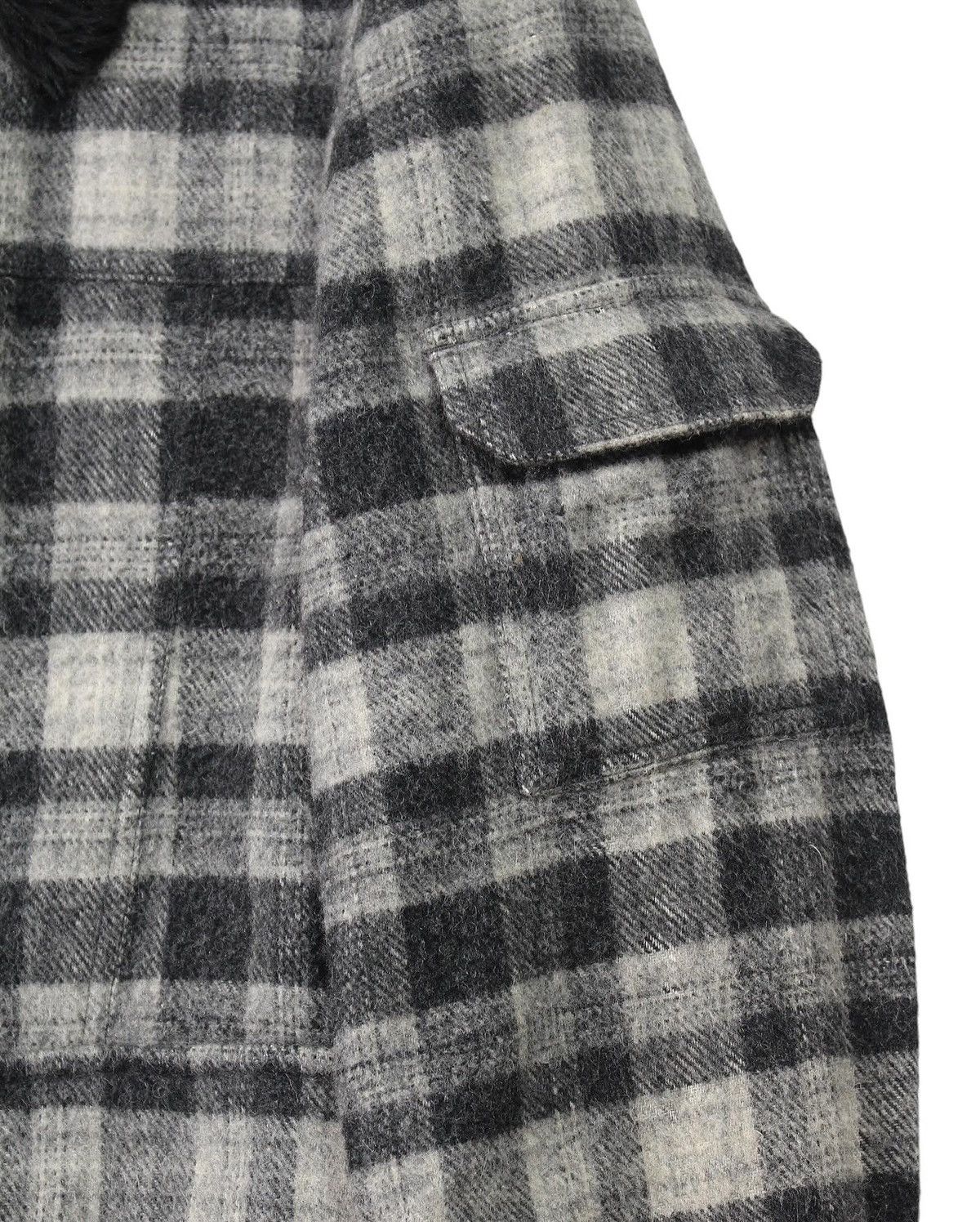 If Six Was Nine 2003 PPFM FUR WOOL TARTAN REVERSIBLE COAT JACKET Size US M / EU 48-50 / 2 - 6 Thumbnail