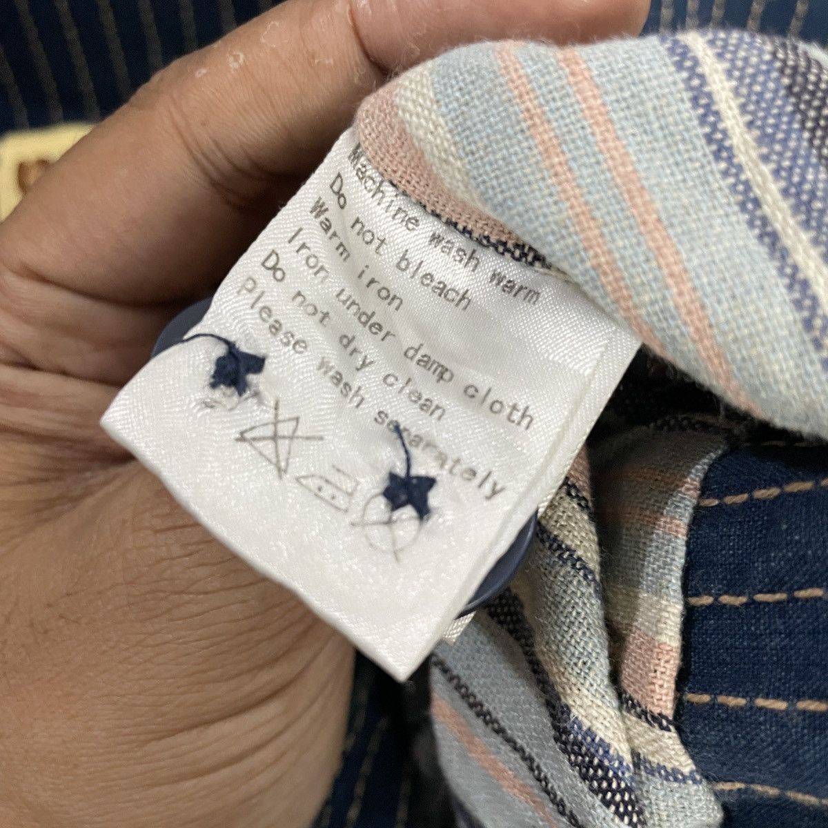 Indigo Vintage Indigo Hickory Stripe Workwear Jacket Size US M / EU 48-50 / 2 - 6 Thumbnail
