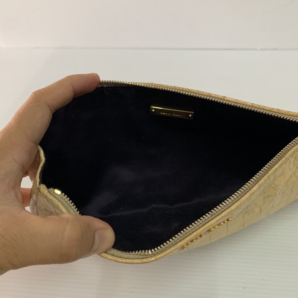 Miu Miu Miu Miu Leather Clutch Bag Size ONE SIZE - 7 Thumbnail