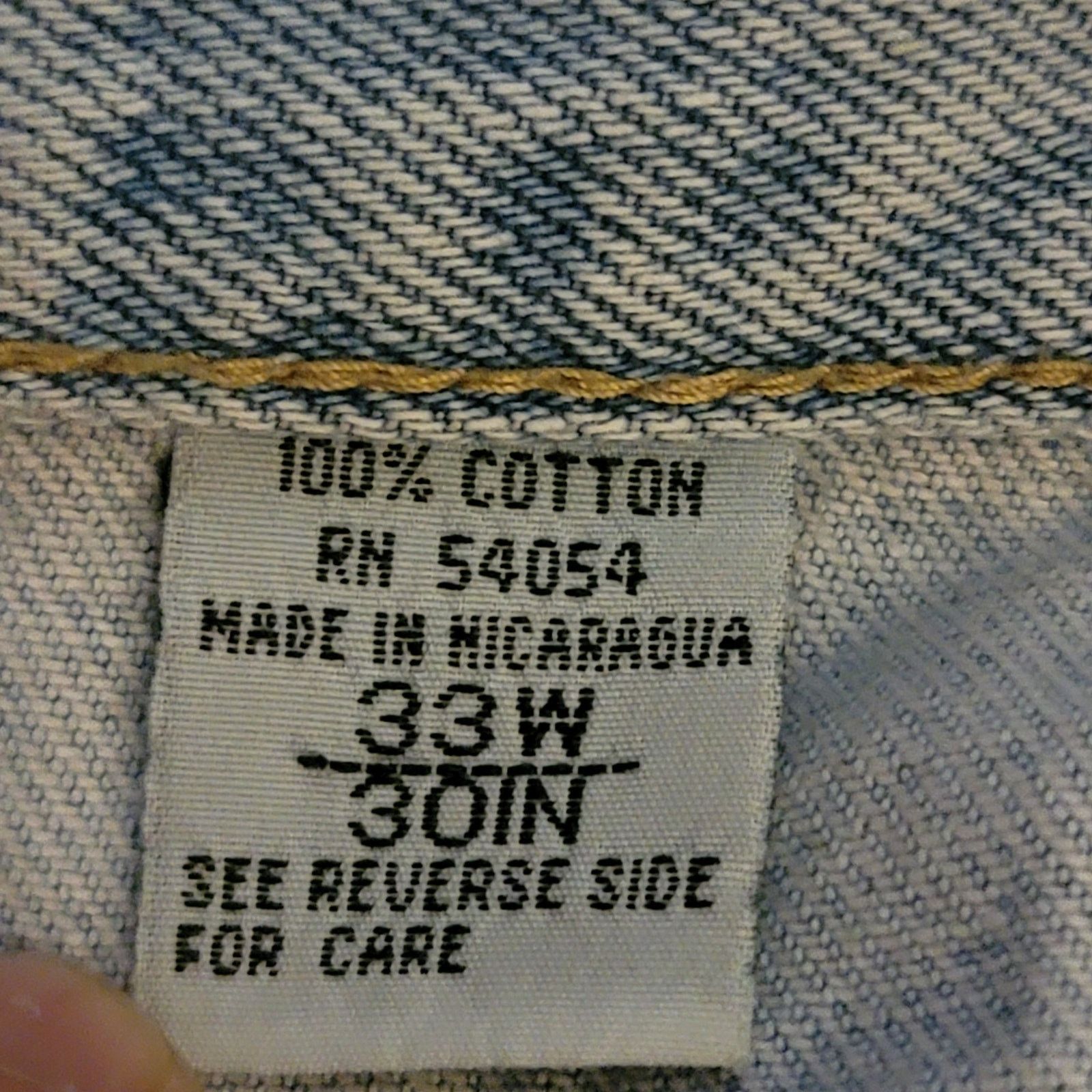 Vintage Vintage 90's Bugle Boy Gold Crest Mom Jeans - 33x30 Size 33" - 15 Thumbnail