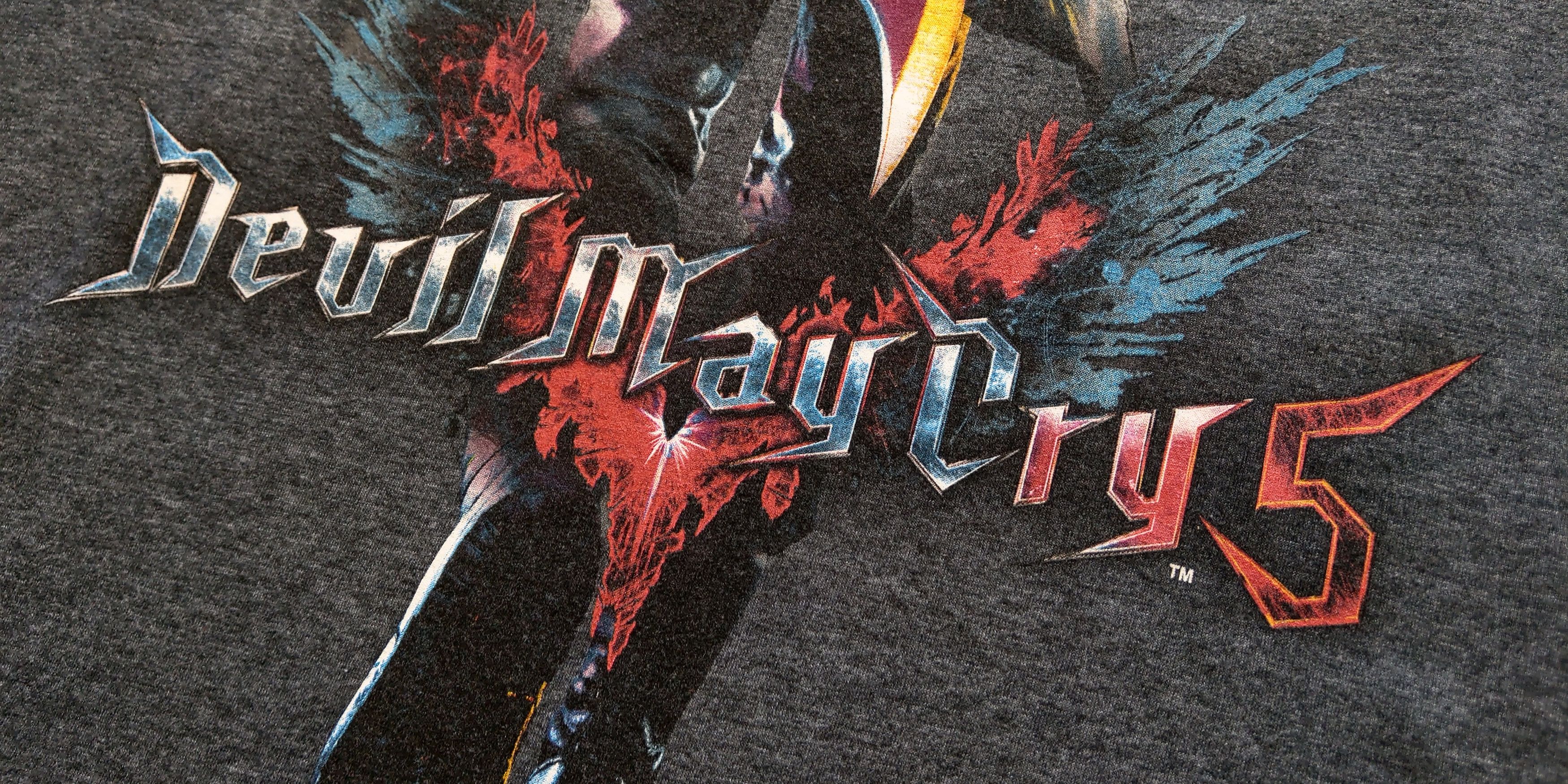 Playstation Unique Devil May Cry 5 release Shirt goth Alt Size US L / EU 52-54 / 3 - 5 Thumbnail