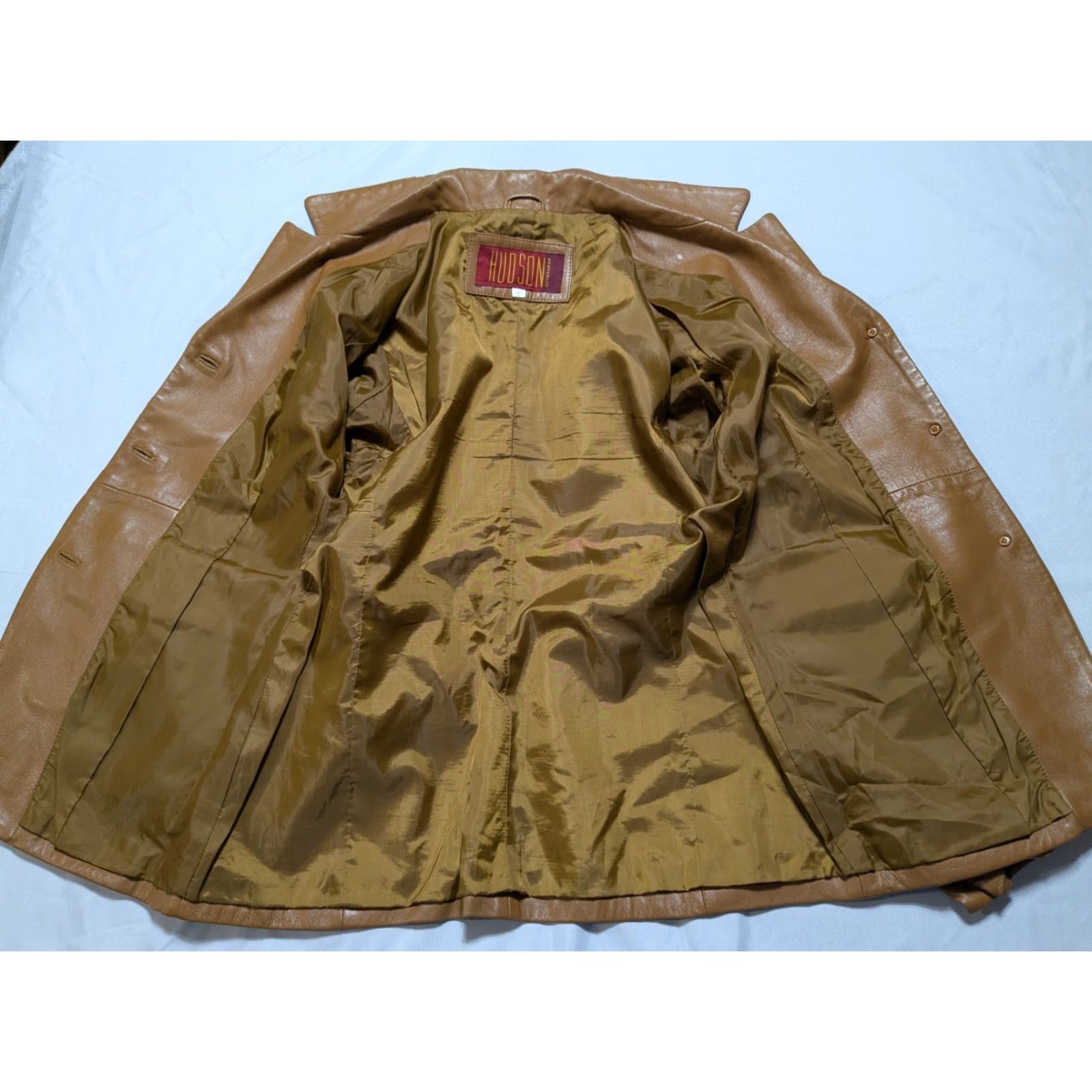 Hudson HUDSON Outerwear Women Medium Brown Leather Lined Jacket Size M / US 6-8 / IT 42-44 - 3 Thumbnail