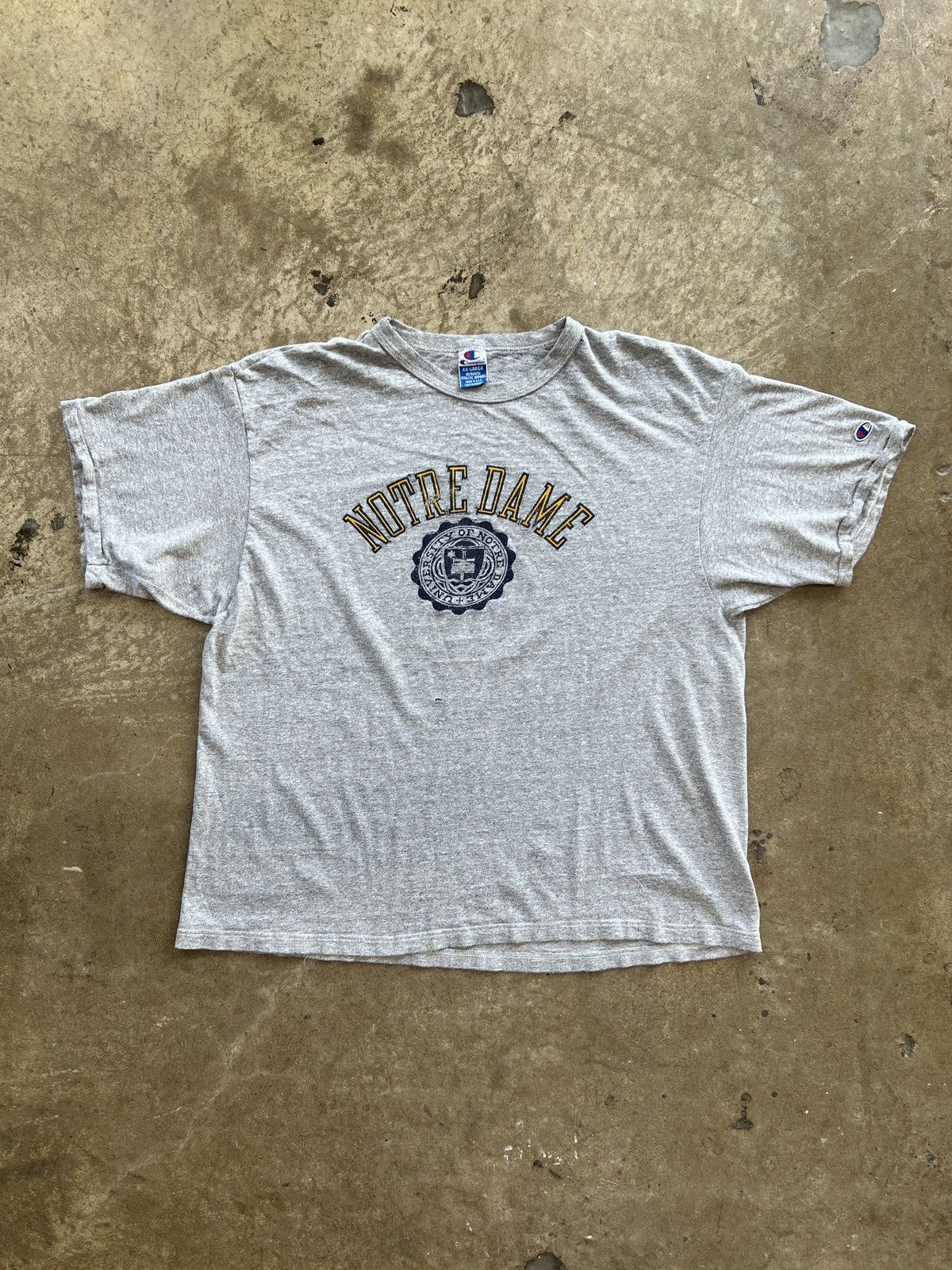 NCAA Vintage University of Notre Dame Tee USA made champion XL Size US XXL / EU 58 / 5 - 2 Thumbnail