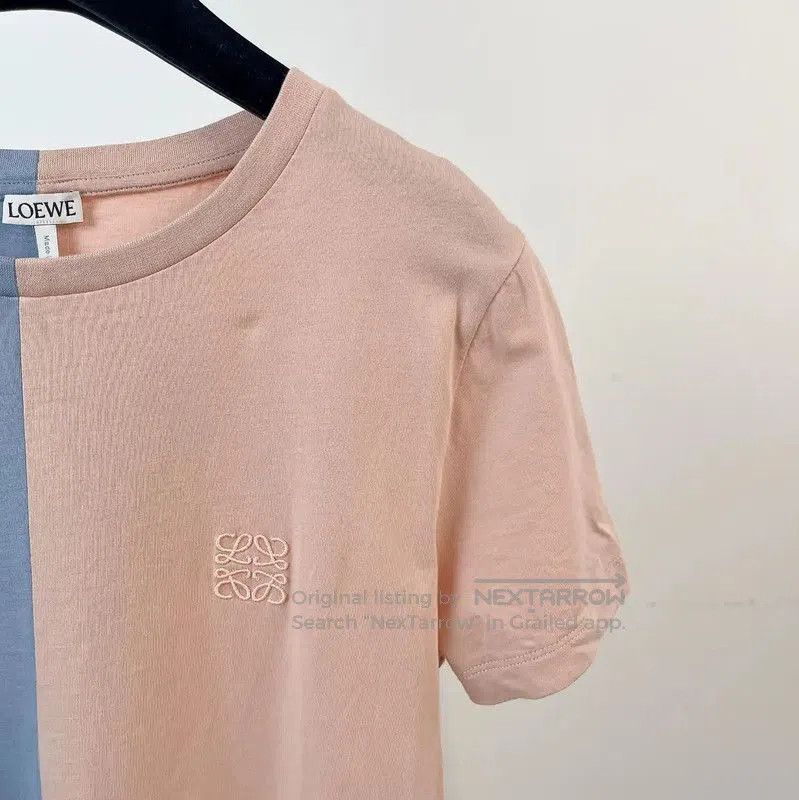 Loewe Loewe Colorblock Cotton T-Shirt for Women . Size S / US 4 / IT 40 - 3 Thumbnail