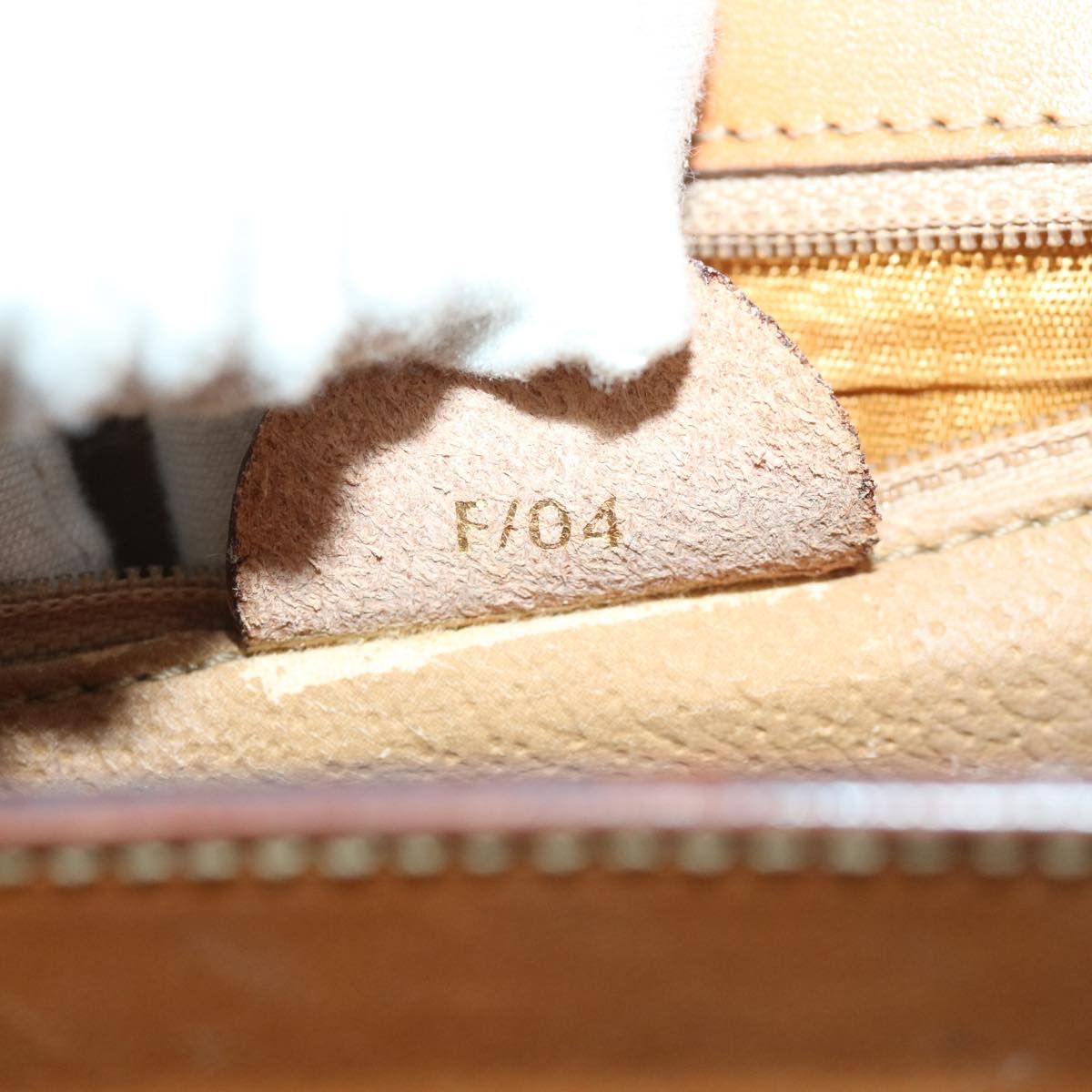 CELINE Macadam Canvas Hand Bag Pvc Brown