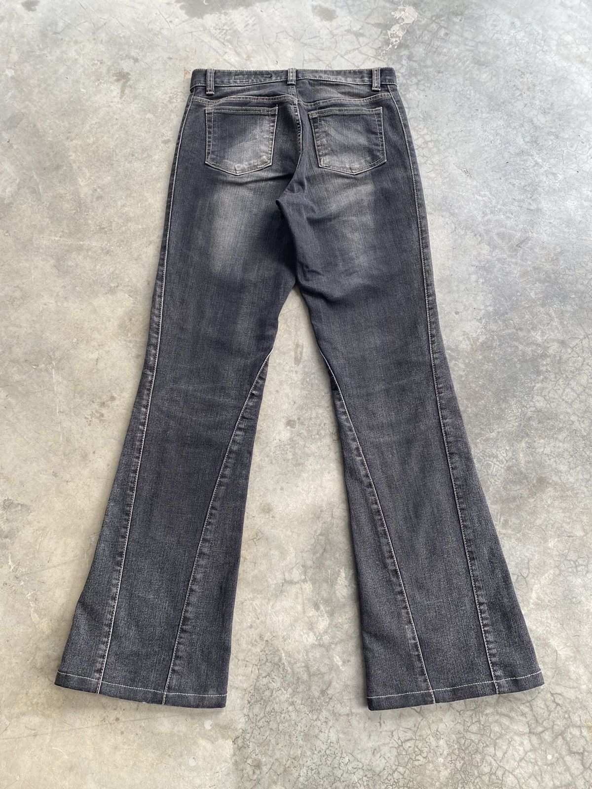 Hysteric Glamour × Japanese Brand Flare Jeans Japanese Blue Jam Grunge Denim Size US 27 - 12 Thumbnail