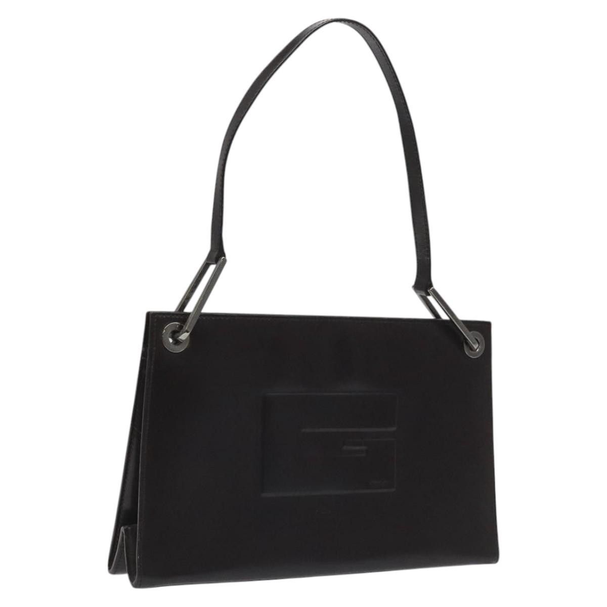 GUCCI Shoulder Bag Patent leather Brown 001 3034 Auth ep7749