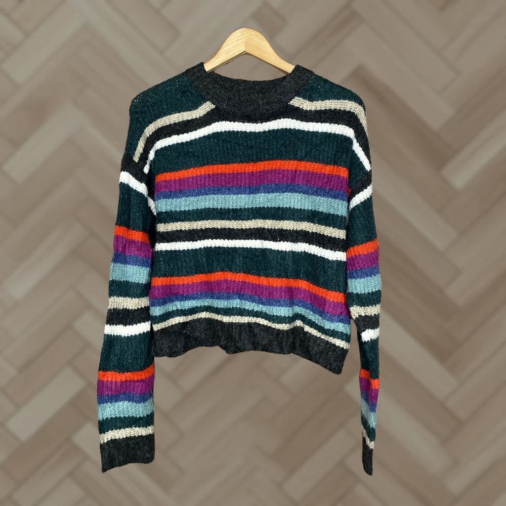 American Eagle Outfitters American Eagle Outfitters Sweater Womens Multicolor Knitted Pullover Crew Neck Long Sleeve Size S Small XS Size S / US 4 / IT 40 - 1 Thumbnail