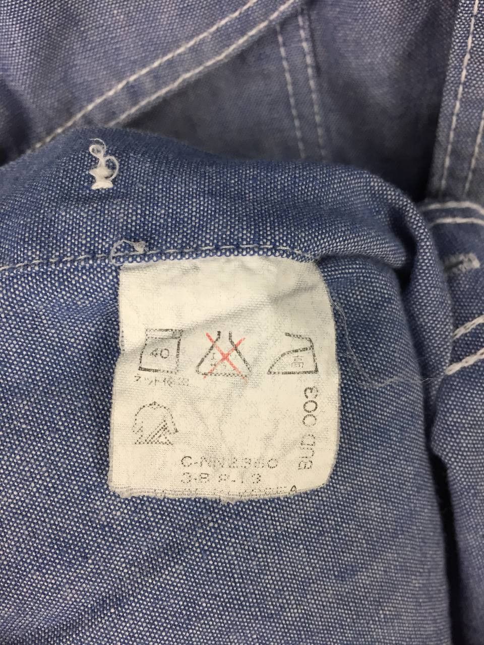 Budweiser Vtg 90s Budweiser Chambray Workwear Button Up Shirt Size US M / EU 48-50 / 2 - 21 Thumbnail