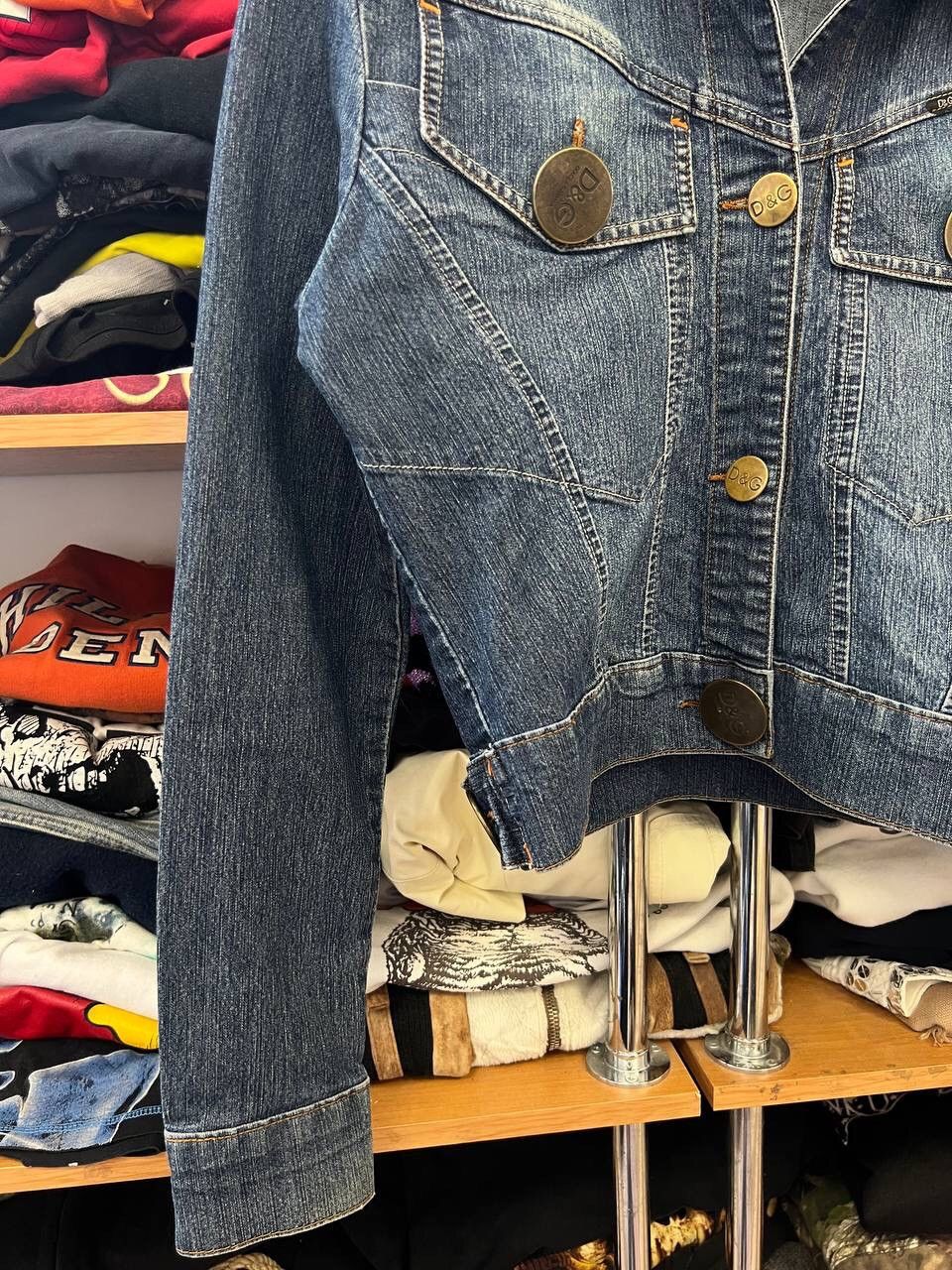 Dolce & Gabbana × Vintage Dolce gabbana denim Y2K Abstract jacket Size S / US 4 / IT 40 - 5 Thumbnail