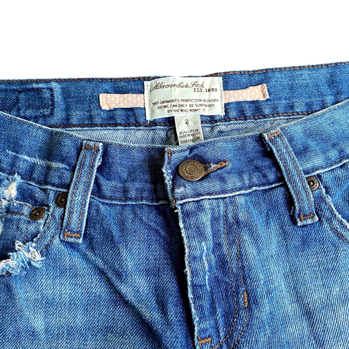 Abercrombie & Fitch × If Six Was Nine × Jean Crazy Vintage Y2K Abercrombie&Fitch Distressed Flared Jeans Size US 28 / EU 44 - 5 Thumbnail