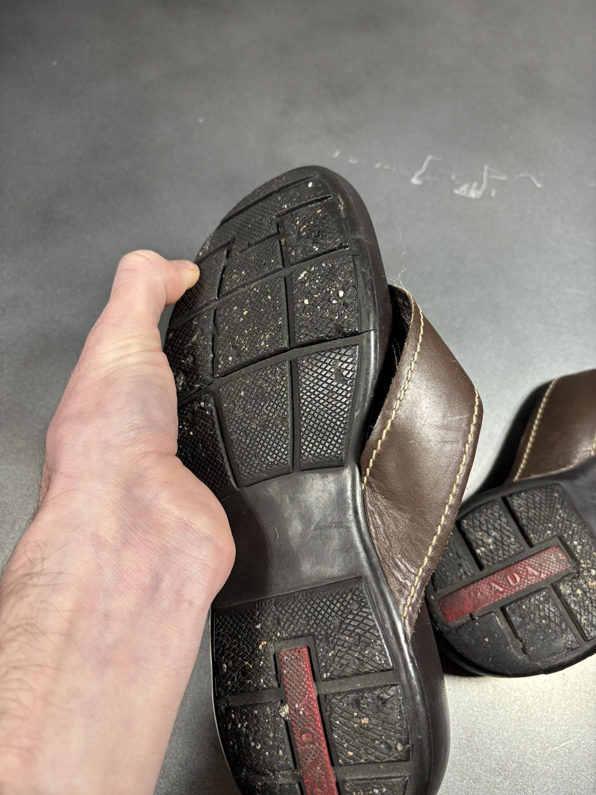 Prada Vintage Prada Sport Flip Flops 2000s Linea Rossa Mules SlipS Size US 7 / IT 37 - 18 Thumbnail