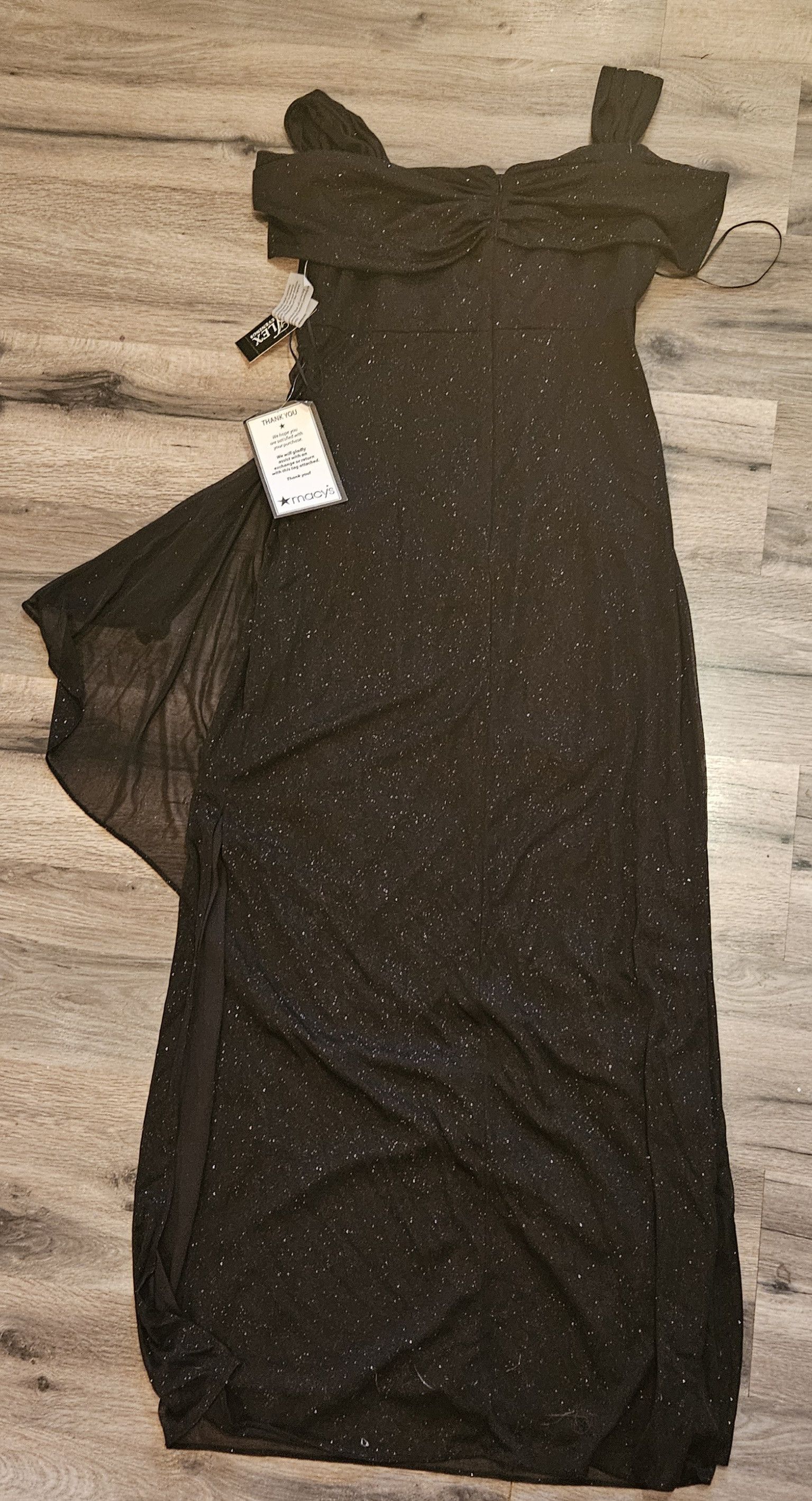 Alex Evenings Alex Evenings Cold-Shoulder Draped Metallic Gown Size 10 Size L / US 10 / IT 46 - 4 Thumbnail