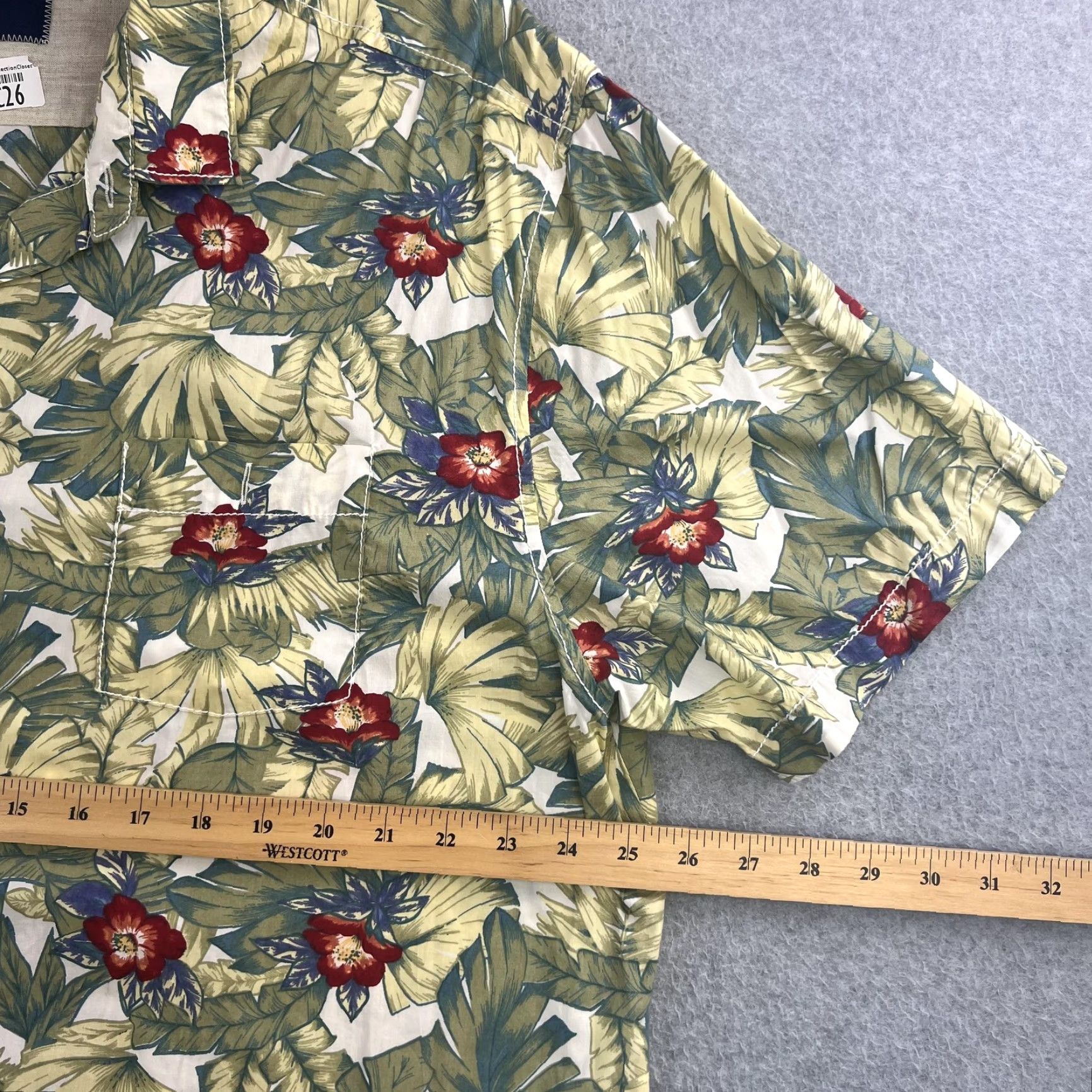 Tommy Bahama VINTAGE Tommy Bahama Shirt Mens 2XL Green Hawaiian Tropical Floral Camp Button Front Size US XXL / EU 58 / 5 - 2 Thumbnail