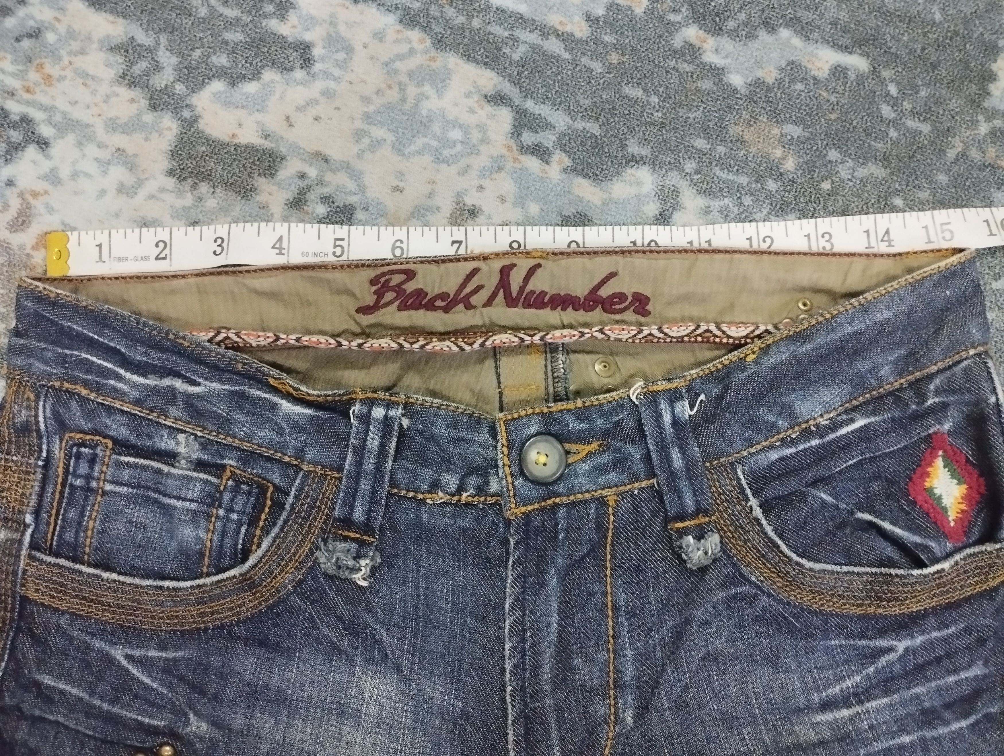If Six Was Nine 2000s Japanese Archives Back Number Flare Jeans Size US 29 - 7 Thumbnail