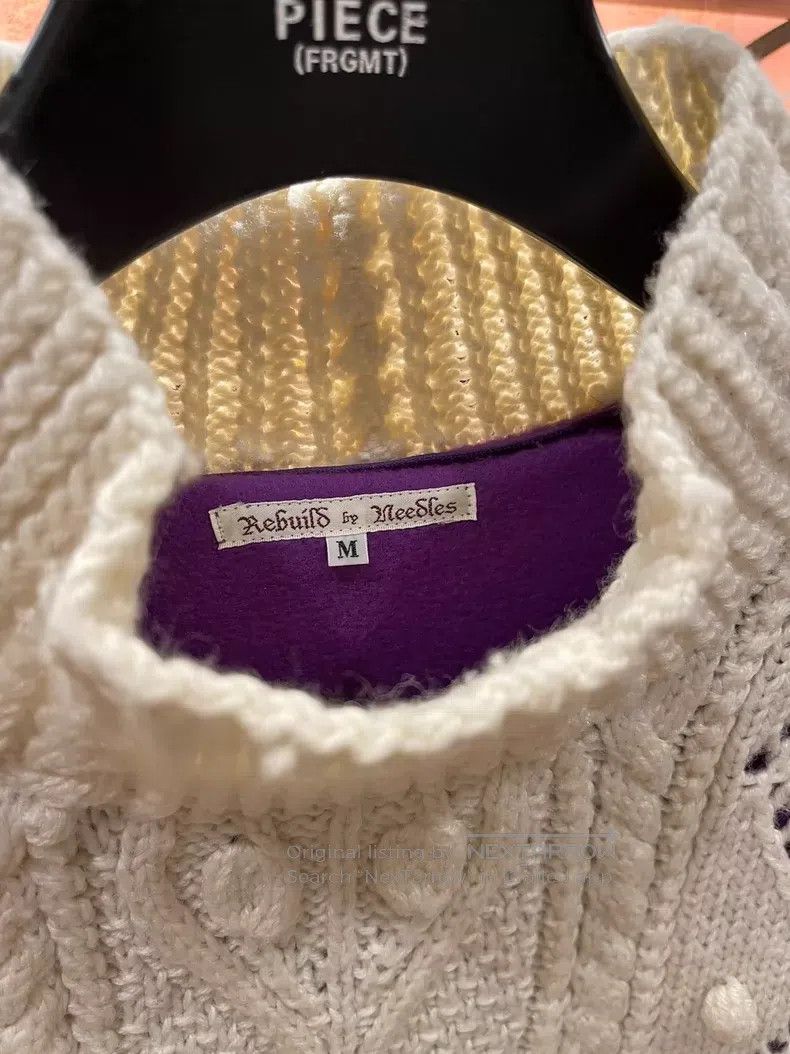 Needles Needles Purple Half Turtleneck Sweater Size US M / EU 48-50 / 2 - 2 Thumbnail