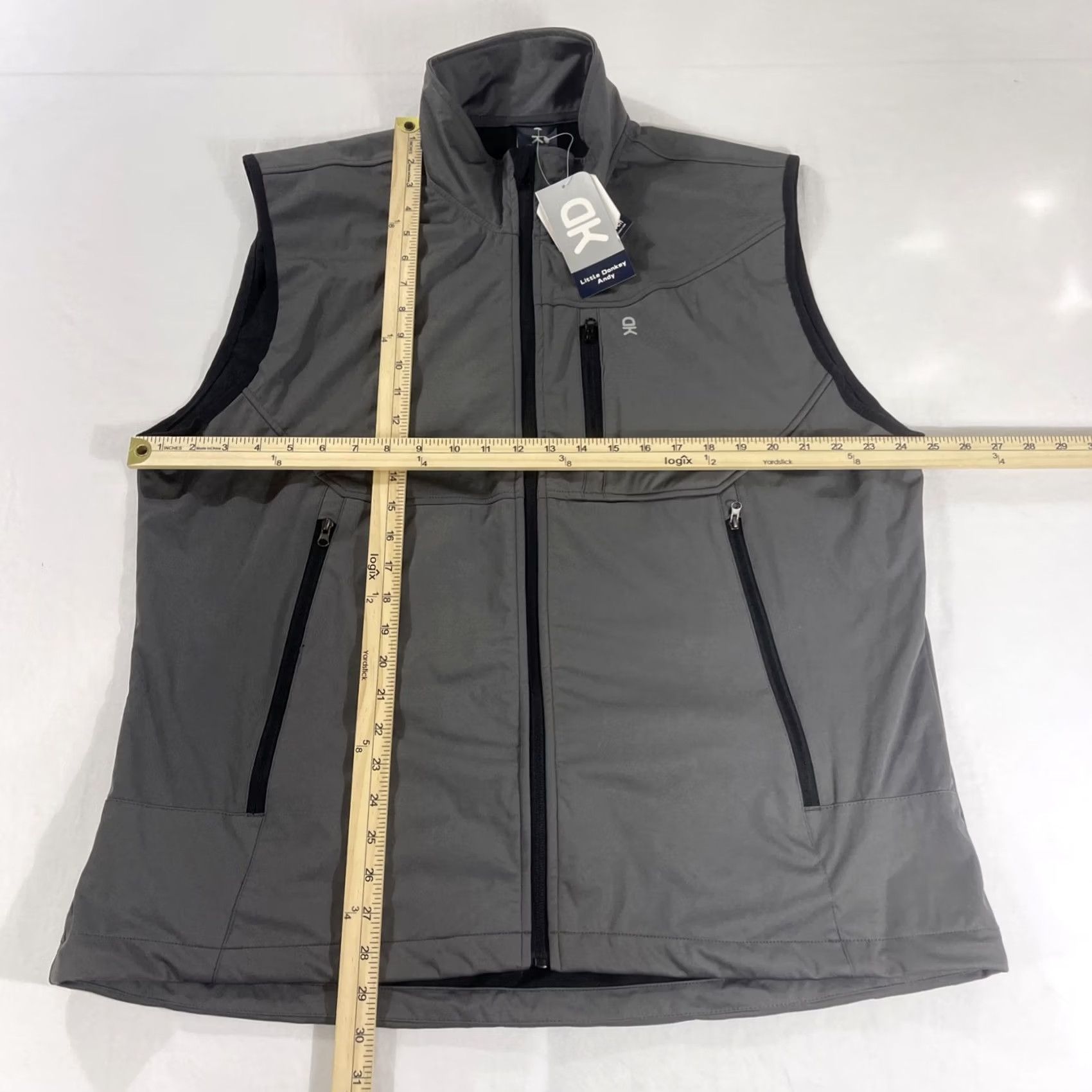 Vintage Nike Shirt Little Donkey Andy Vest Gray L Breathable 4-Way Drytech Golf Windbreaker Men Size US L / EU 52-54 / 3 - 2 Thumbnail