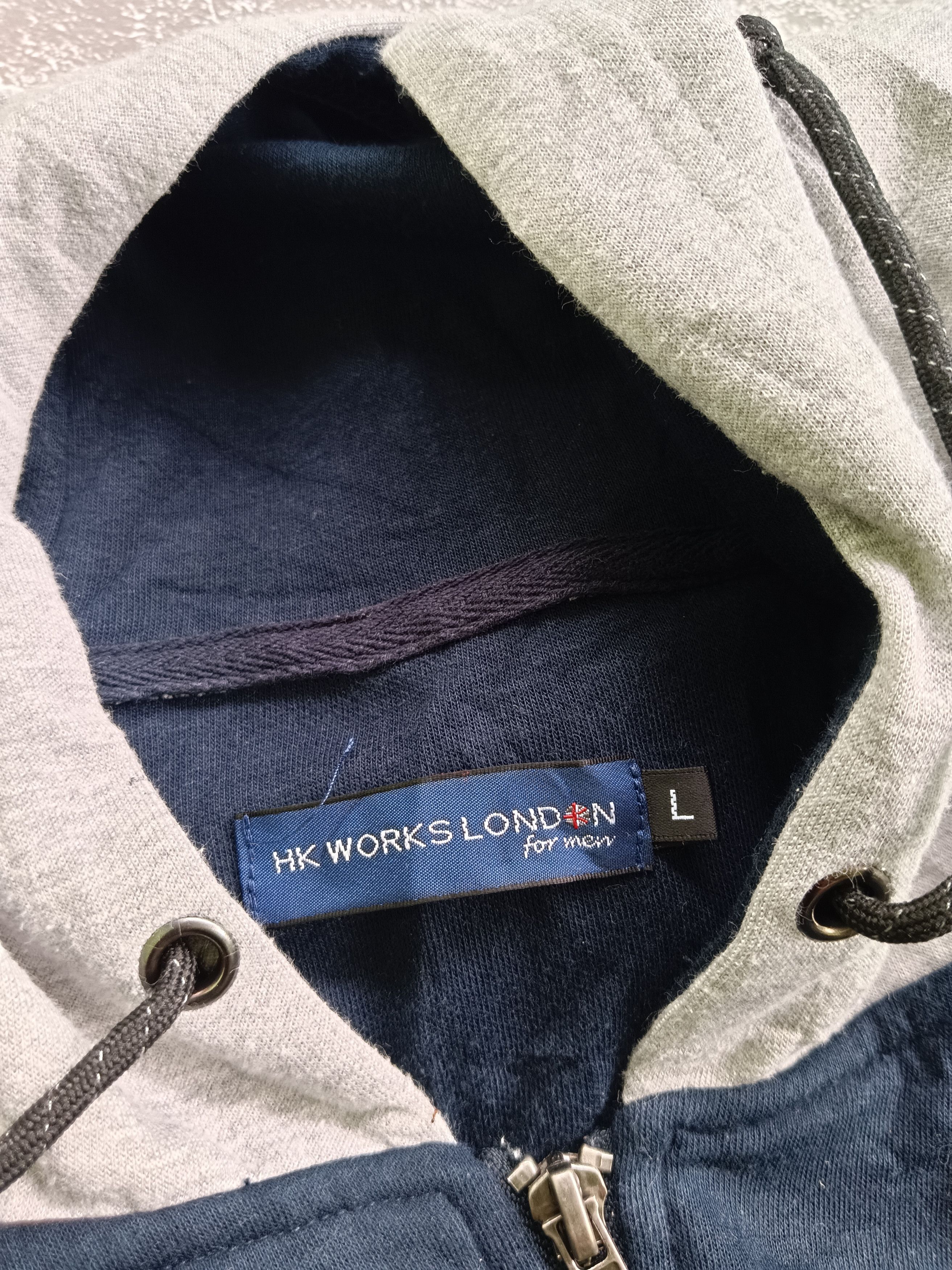 Japanese Brand Varsity Bomber Hoodie HK Works London Size US L / EU 52-54 / 3 - 3 Thumbnail