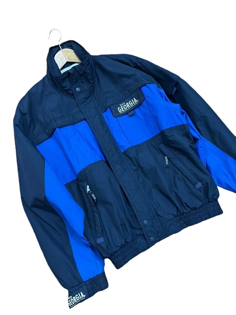 Vintage Enjoy Georgia Coffee Bomber Jacket Size US L / EU 52-54 / 3 - 4 Thumbnail