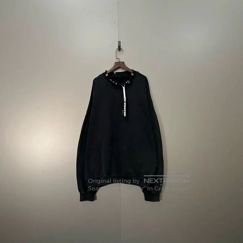 Balenciaga Balenciaga Black Perforated Metal Crewneck Sweatshirt. Size US XS / EU 42 / 0 - 1 Thumbnail