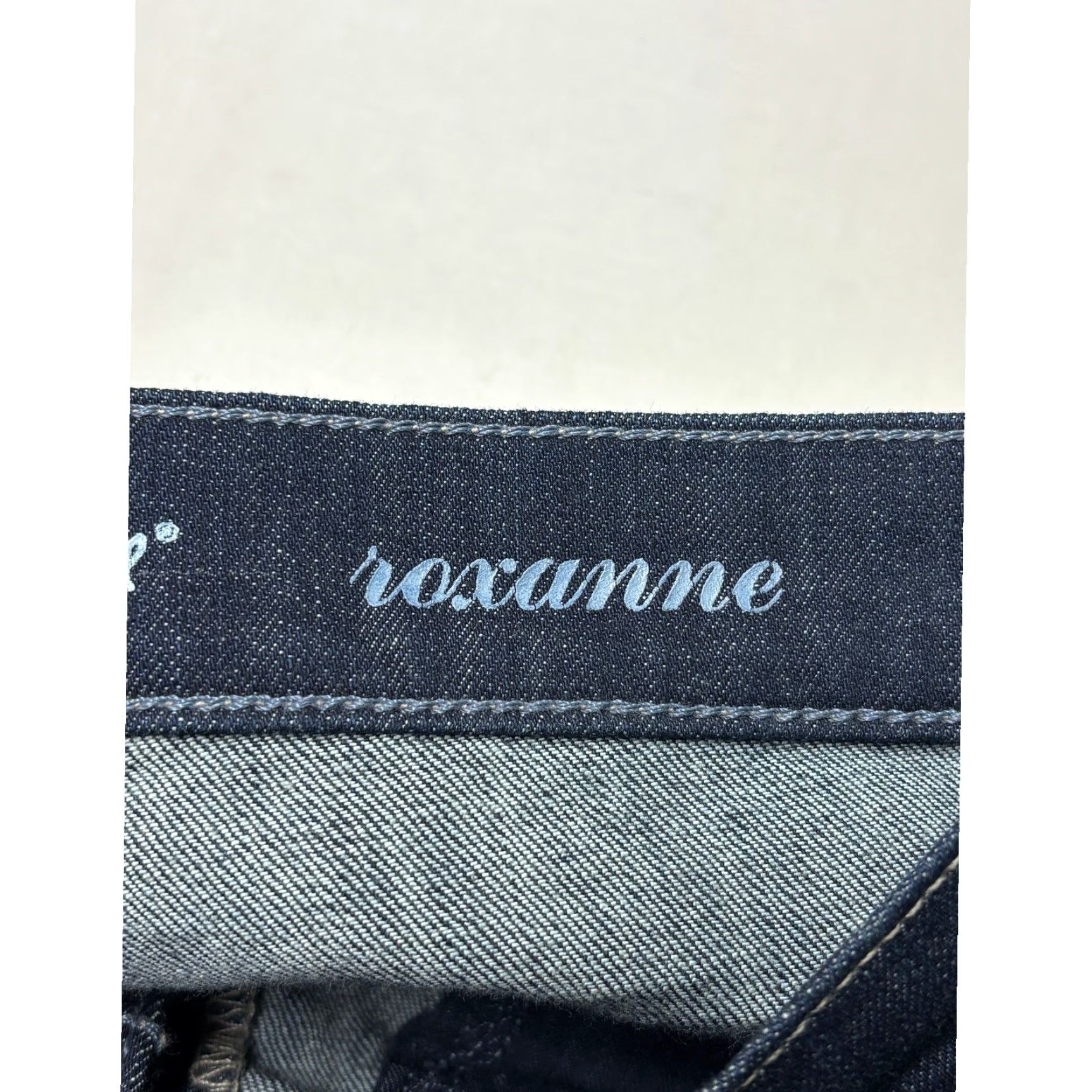 7 For All Mankind 7 For All Mankind Roxanne Slim Fit Jeans Womens 27X33 Indigo Dark Wash Stretch Denim 5-Pocket Modern Slim Size 27" / US 4 / IT 40 - 6 Thumbnail