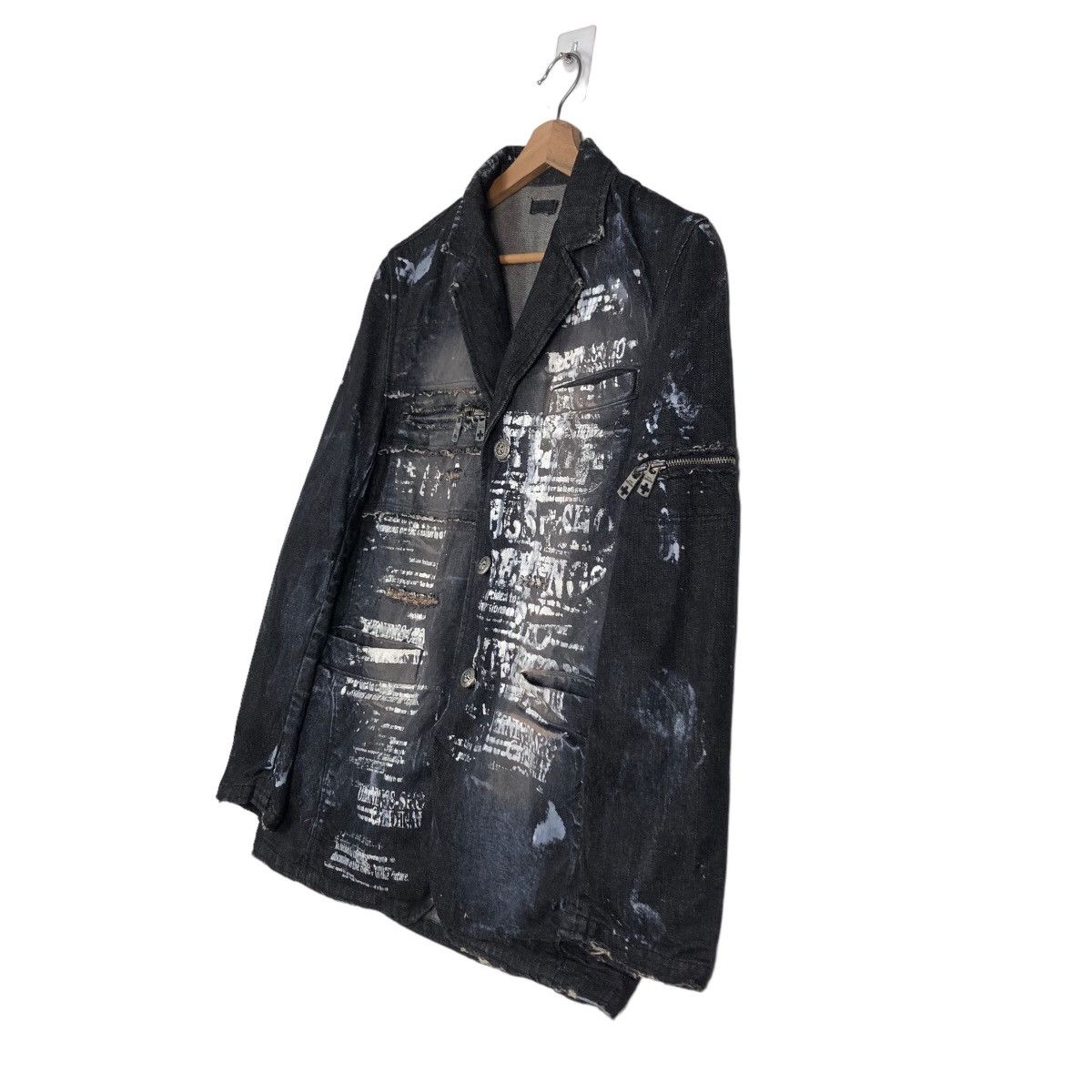 Hysteric Glamour 🔥Berning Sho Japan Punk Biker Jacket Distressed Style Size US M / EU 48-50 / 2 - 2 Thumbnail
