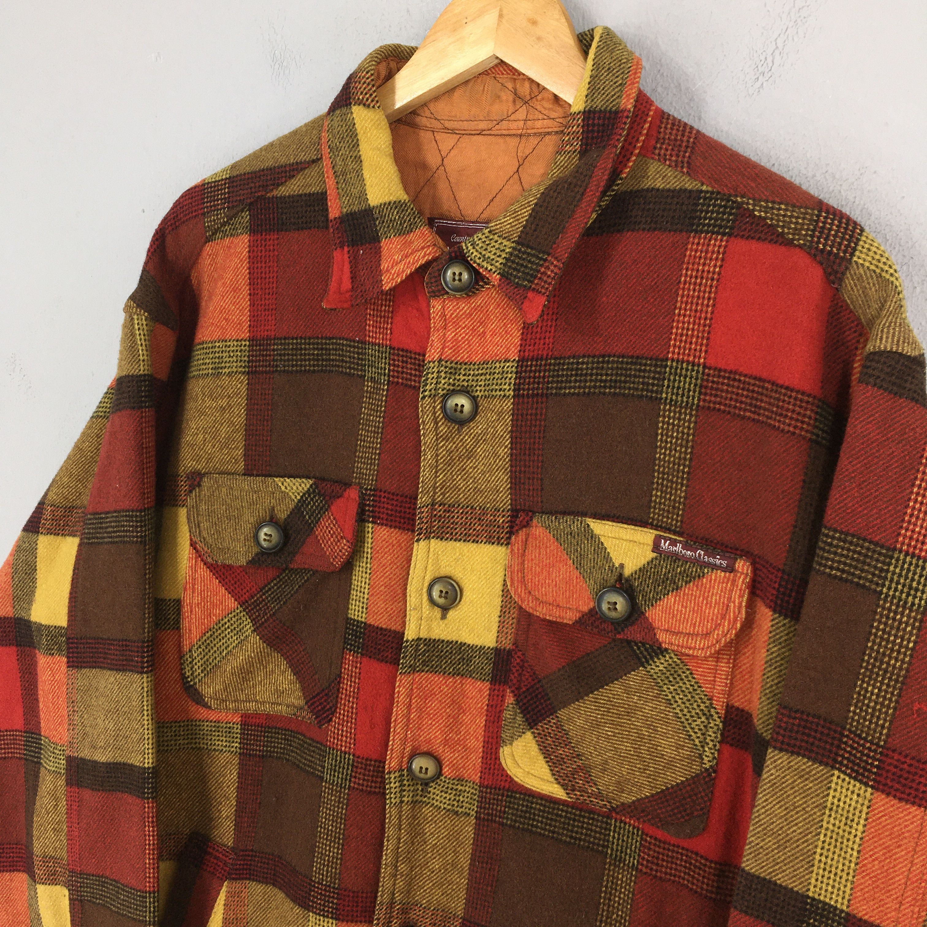 Marlboro Vintage 90s Marlboro Classic Tartan Checkered Jacket M Size US M / EU 48-50 / 2 - 3 Thumbnail
