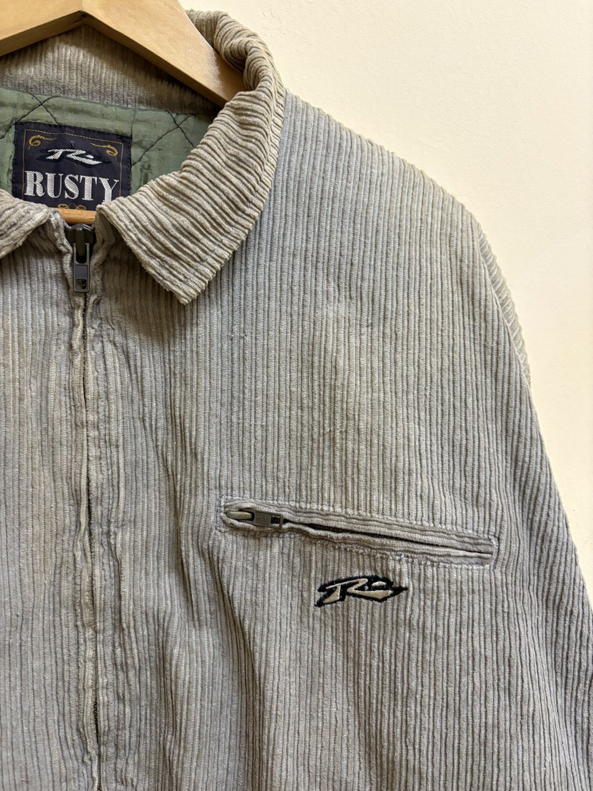 Quiksilver Vintage 90s Rusty Surf Corduroy Jacket Surfing Skateboard Size US L / EU 52-54 / 3 - 3 Thumbnail