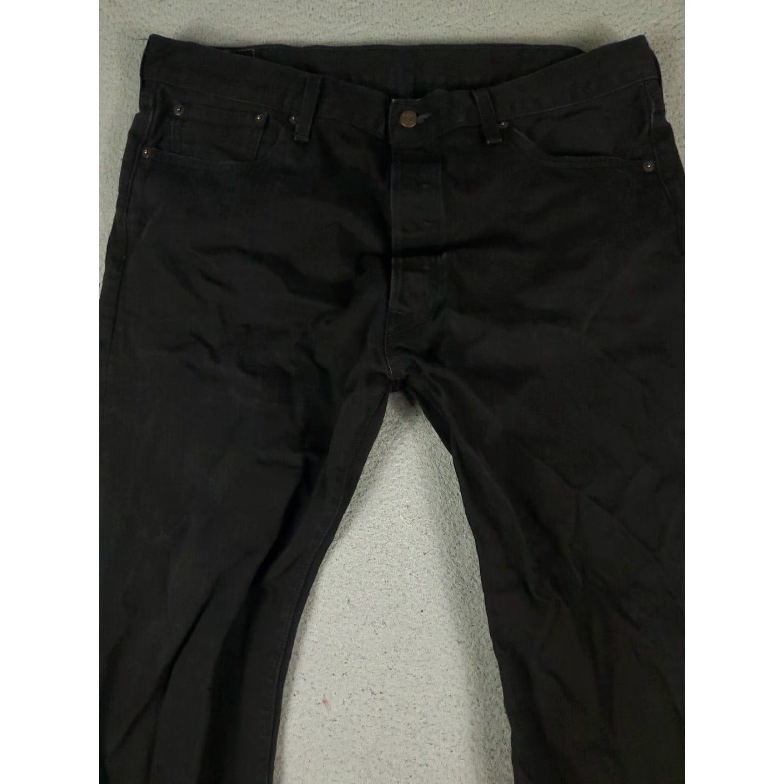 Levi's Levis Mens 40x32 501 Black Straight Leg Denim Jeans Pants Size US 40 / EU 56 - 2 Thumbnail