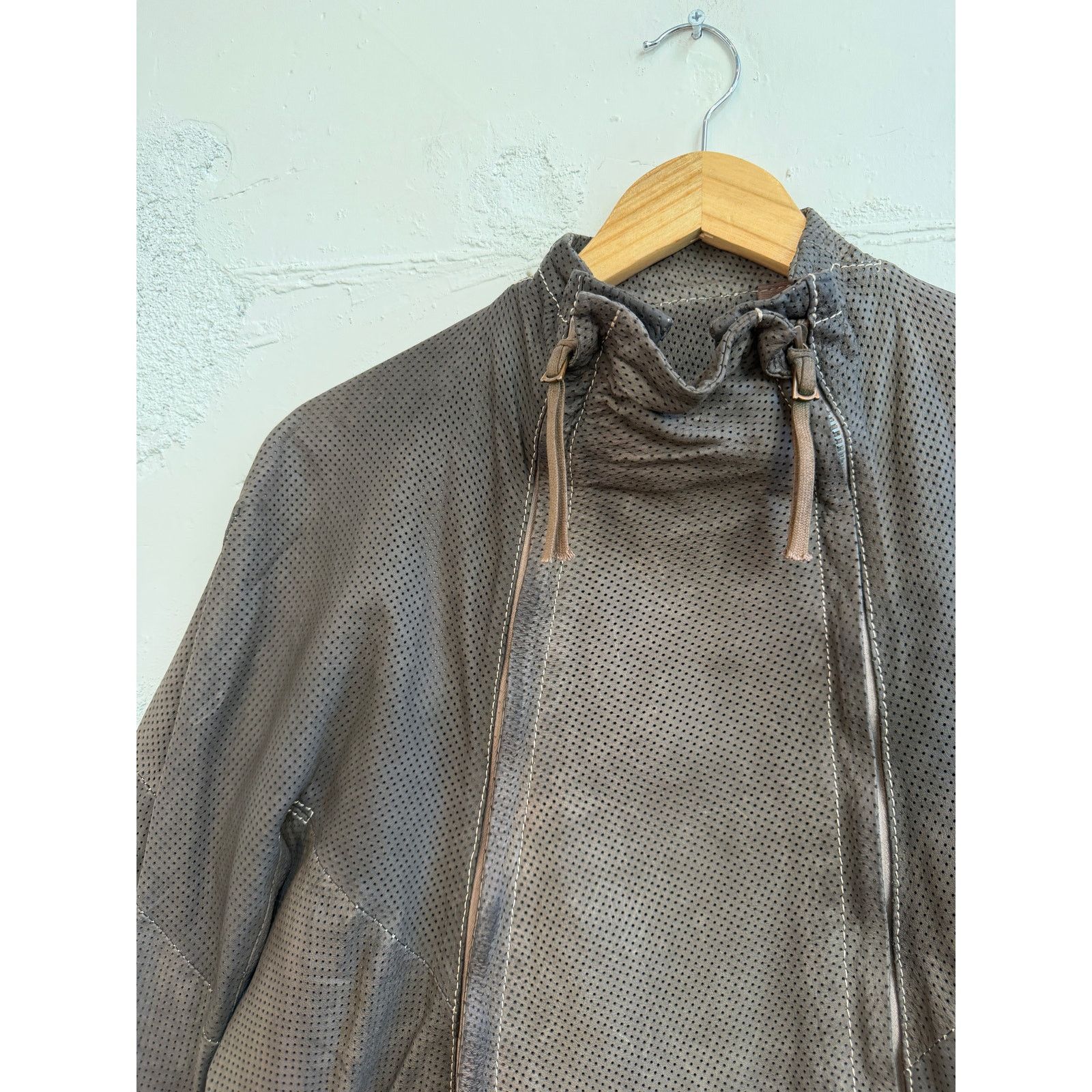 Boris Bidjan Saberi Boris Bidjan Saberi J4 Perforated Kangaroo Leather Jacket Size US M / EU 48-50 / 2 - 3 Thumbnail