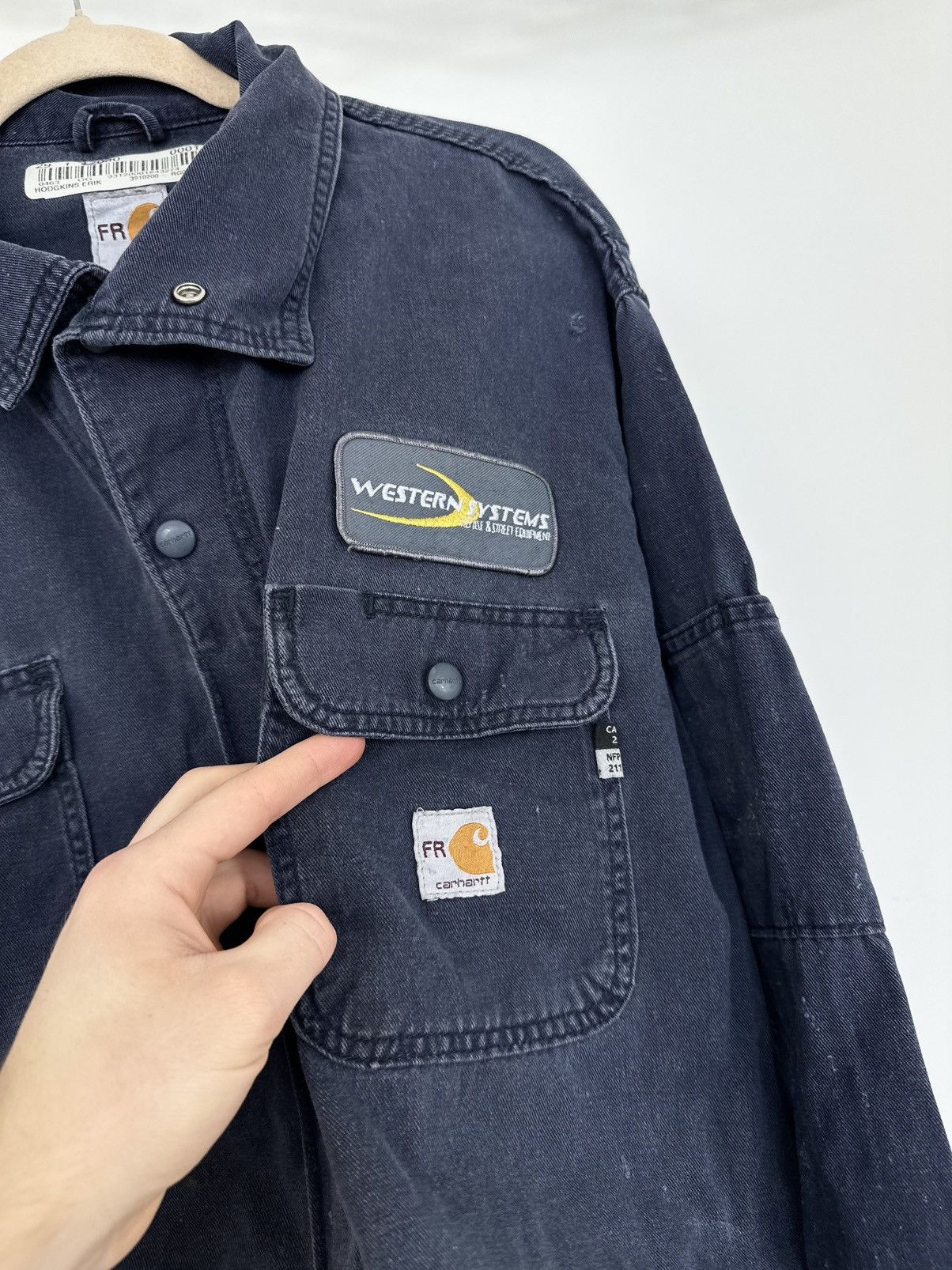 Carhartt Vintage Carhartt Flame Resistant USA Patches Cropped Jacket Size US M / EU 48-50 / 2 - 3 Thumbnail