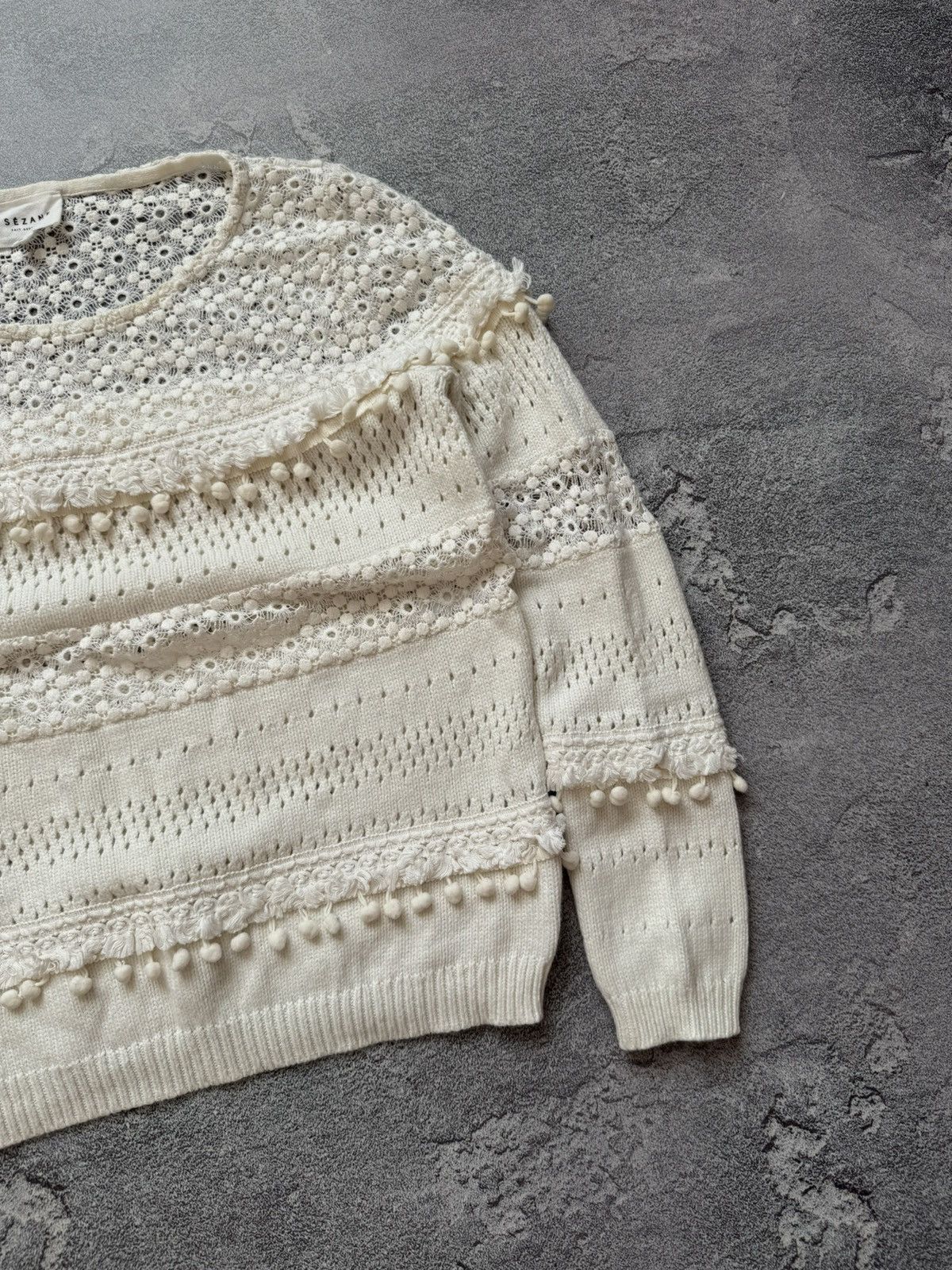 Designer × Sezane Sezane S Wmns sweater knitwear jumper pullover long sleeve Size S / US 4 / IT 40 - 7 Thumbnail