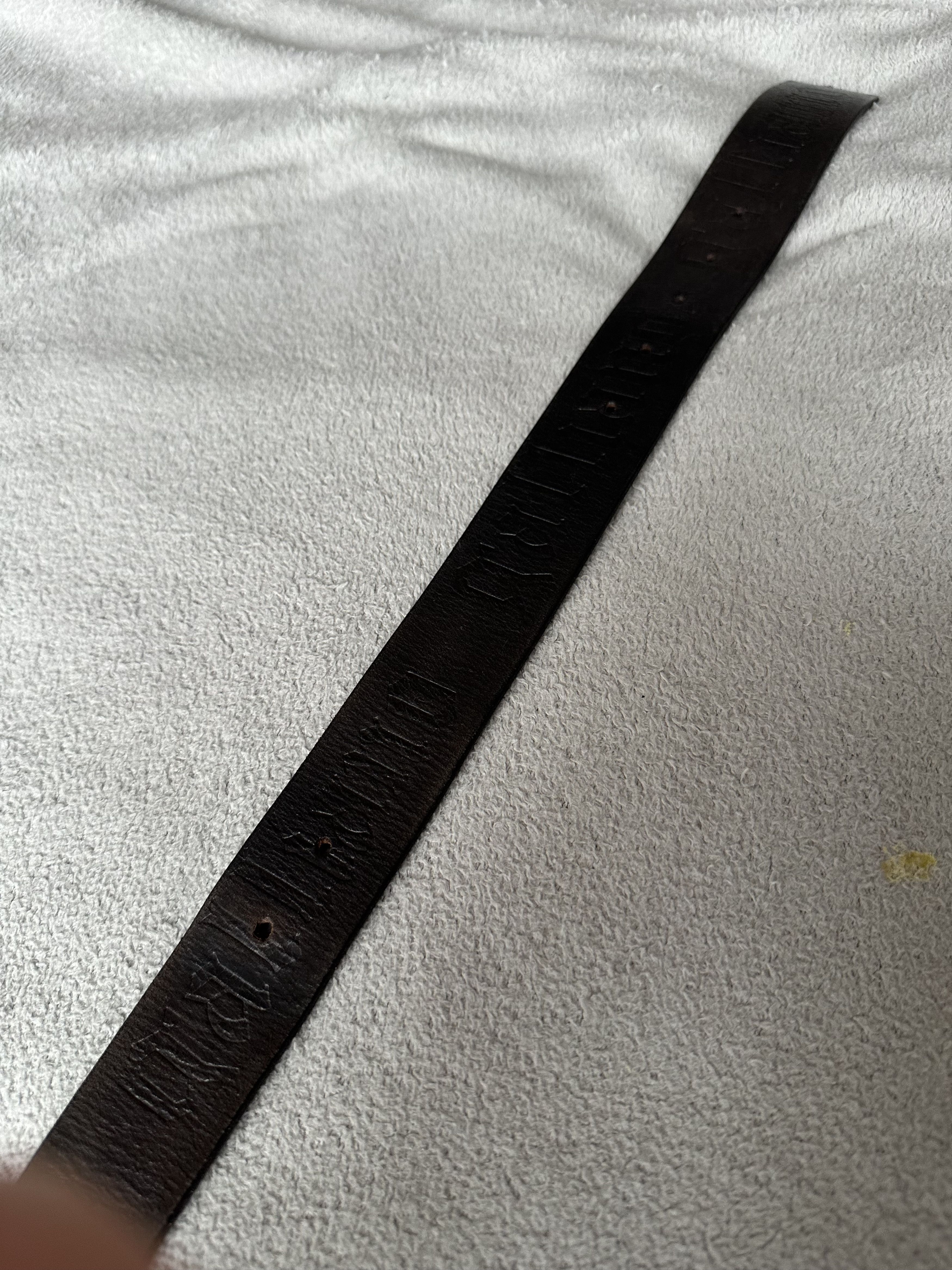 John Galliano Galliano Black Genuine Leather Pattern Belt Archive Size ONE SIZE - 4 Thumbnail