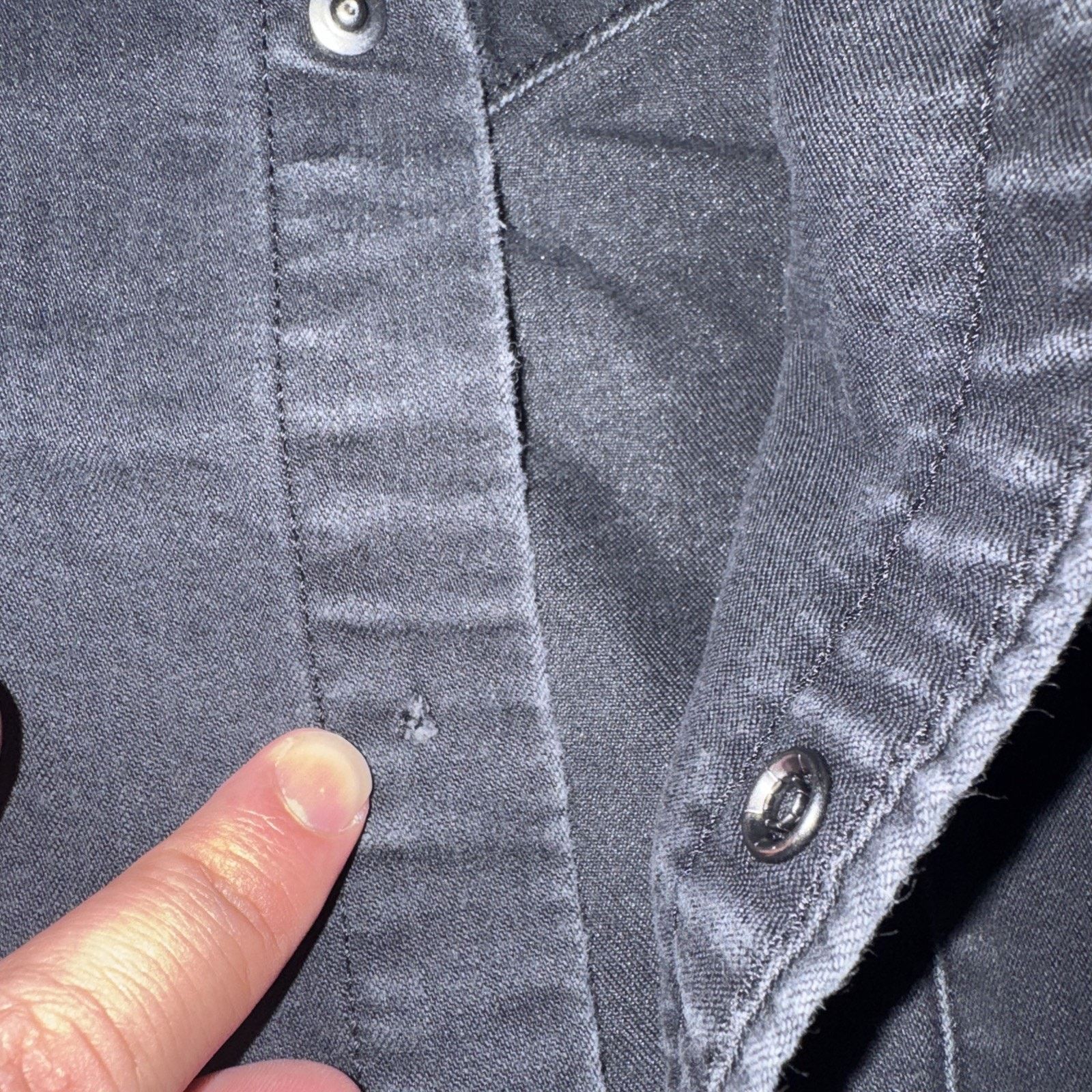 Levi's × Vintage Levi’s Standard Fit Pearl Snap Canvas Weatern Shirt Black XL Size US XL / EU 56 / 4 - 5 Thumbnail