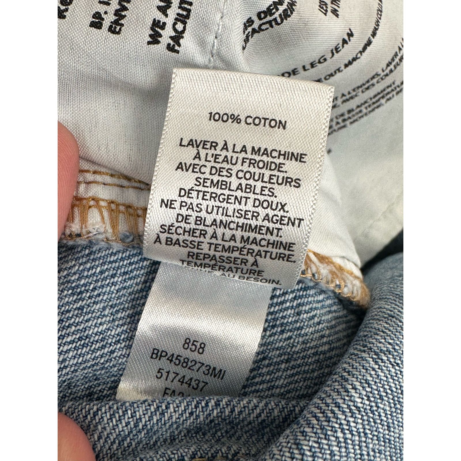 BP. BP blue 100% cotton wide leg jeans size 28 Size 29" - 5 Thumbnail