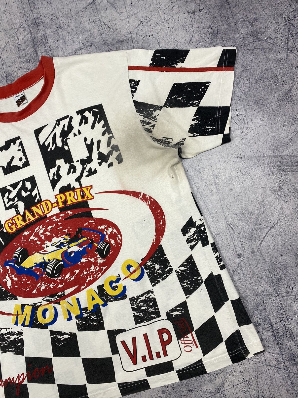 Vintage Vintage 90s Monaco Grand Prix AOP Racing Tee Size US XL / EU 56 / 4 - 4 Thumbnail
