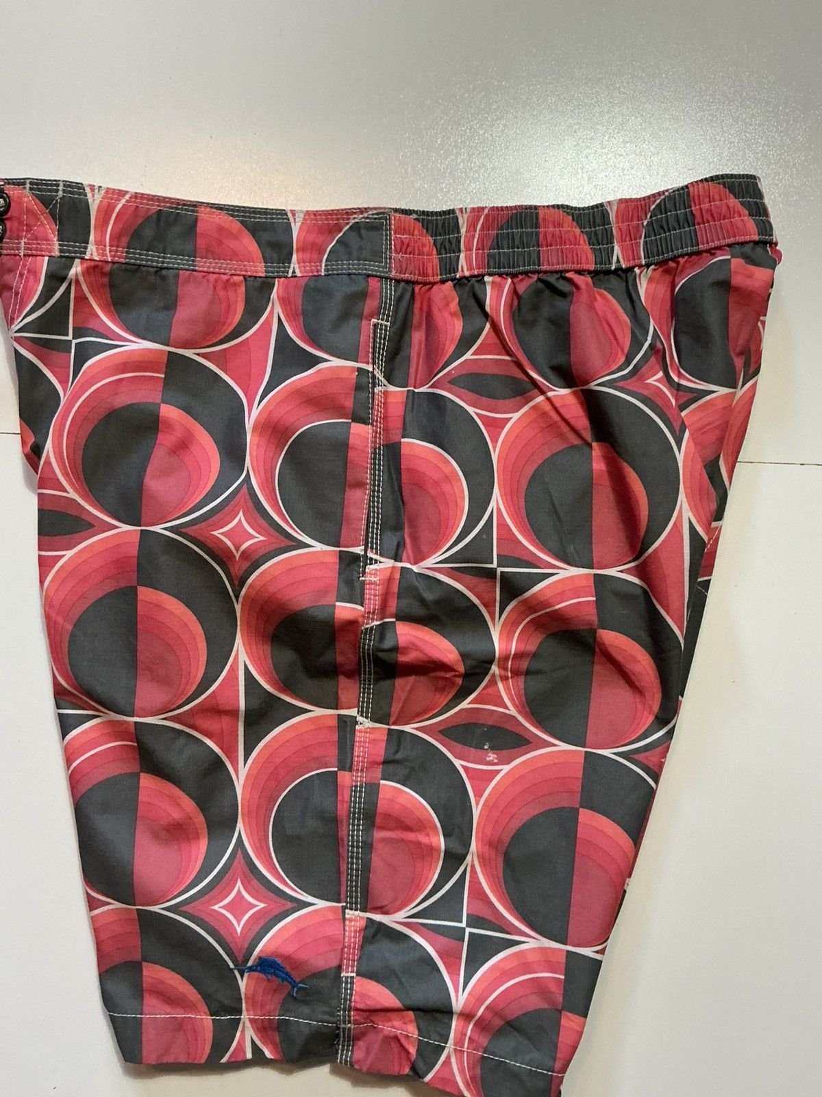 Tommy Bahama Tommy Bahama Relax Coral Pink Circle AOP Swim Trunk Shorts Size US 36 / EU 52 - 8 Thumbnail