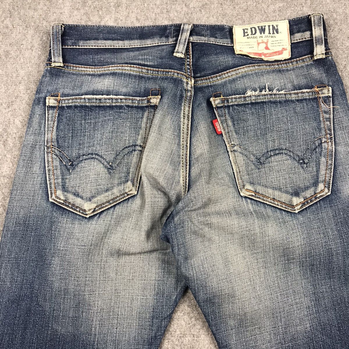 MADE IN JAPAN EDWIN DENIM FADED DISTRESSED PANTS 145