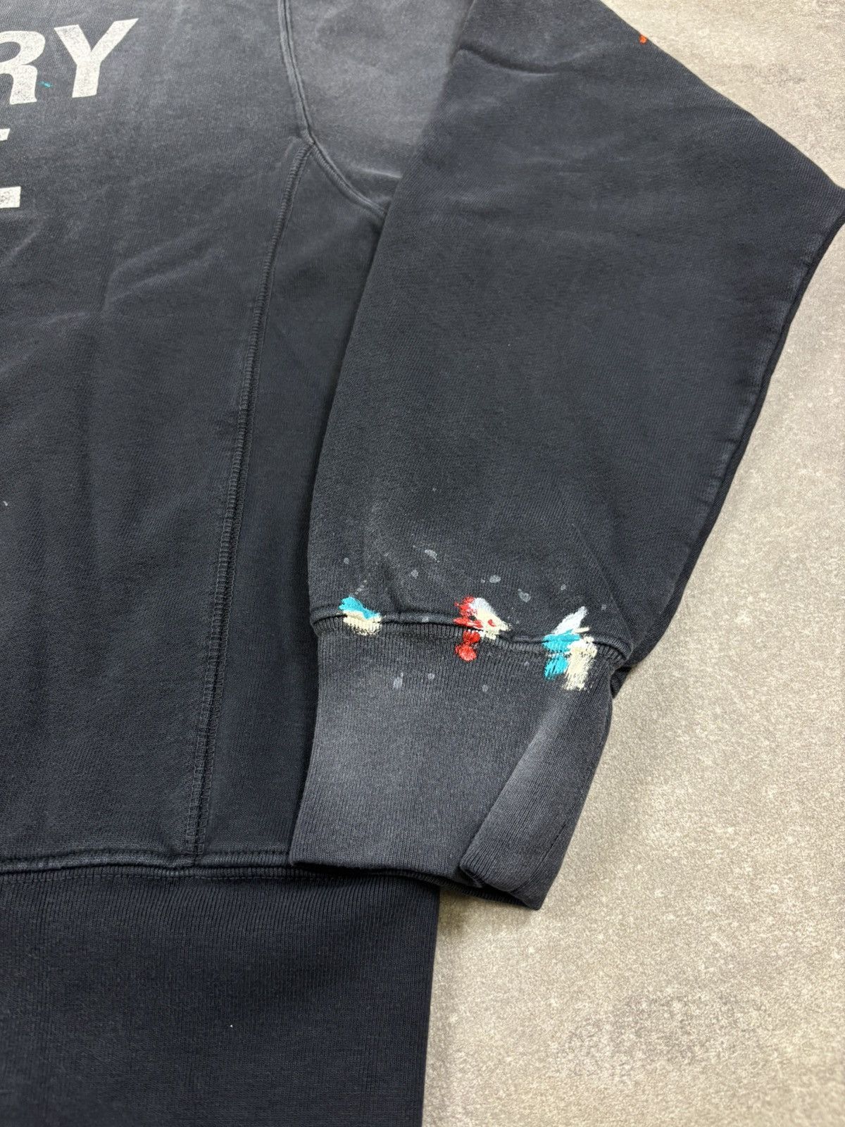Gallery Dept. Gallery Dept Paint Logo Hoodie, Washed Black Size US L / EU 52-54 / 3 - 8 Thumbnail
