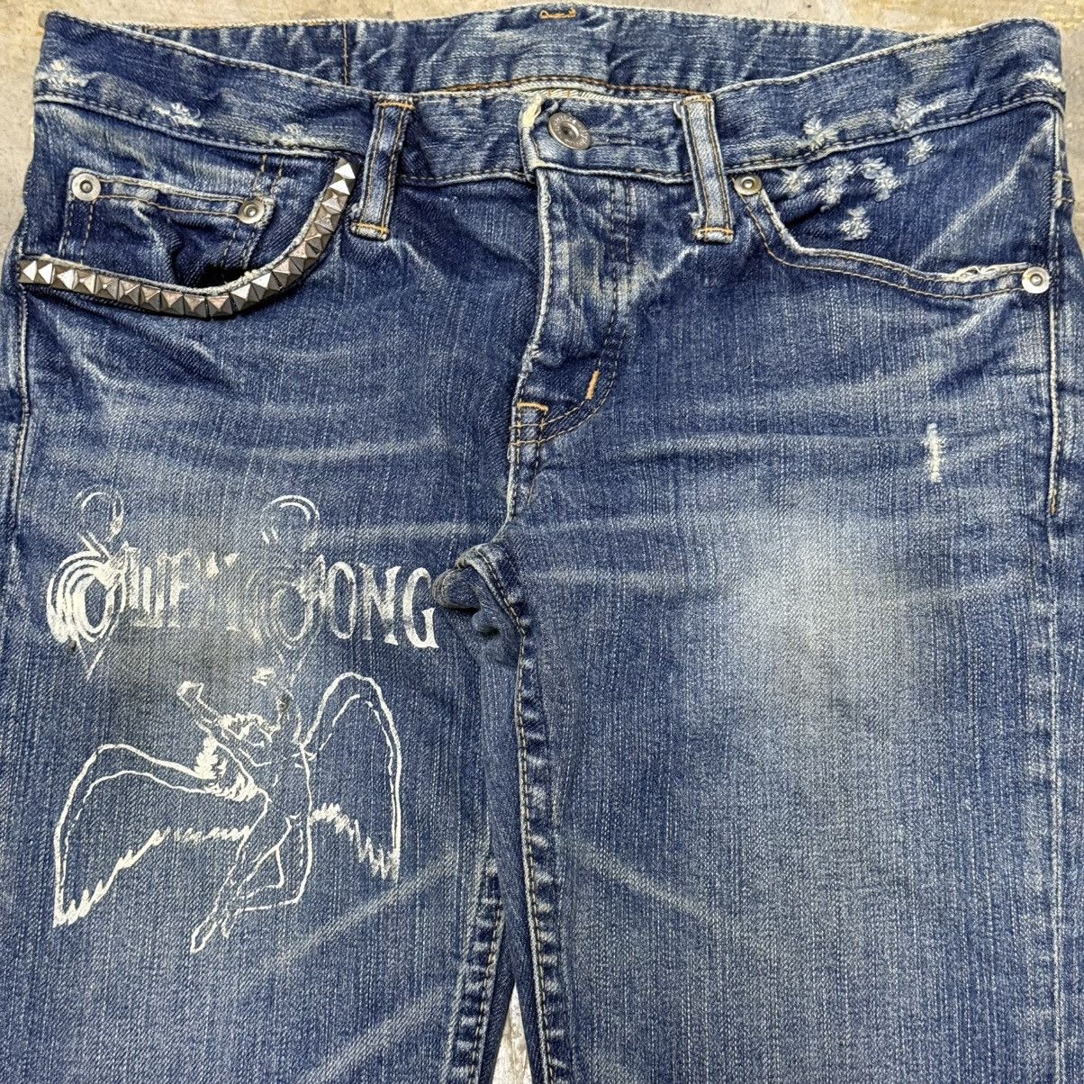 Hysteric Glamour Hysteric Glamour x Led Zeppelin y2k Punk Style Bootcut Jeans Size 29" - 4 Thumbnail